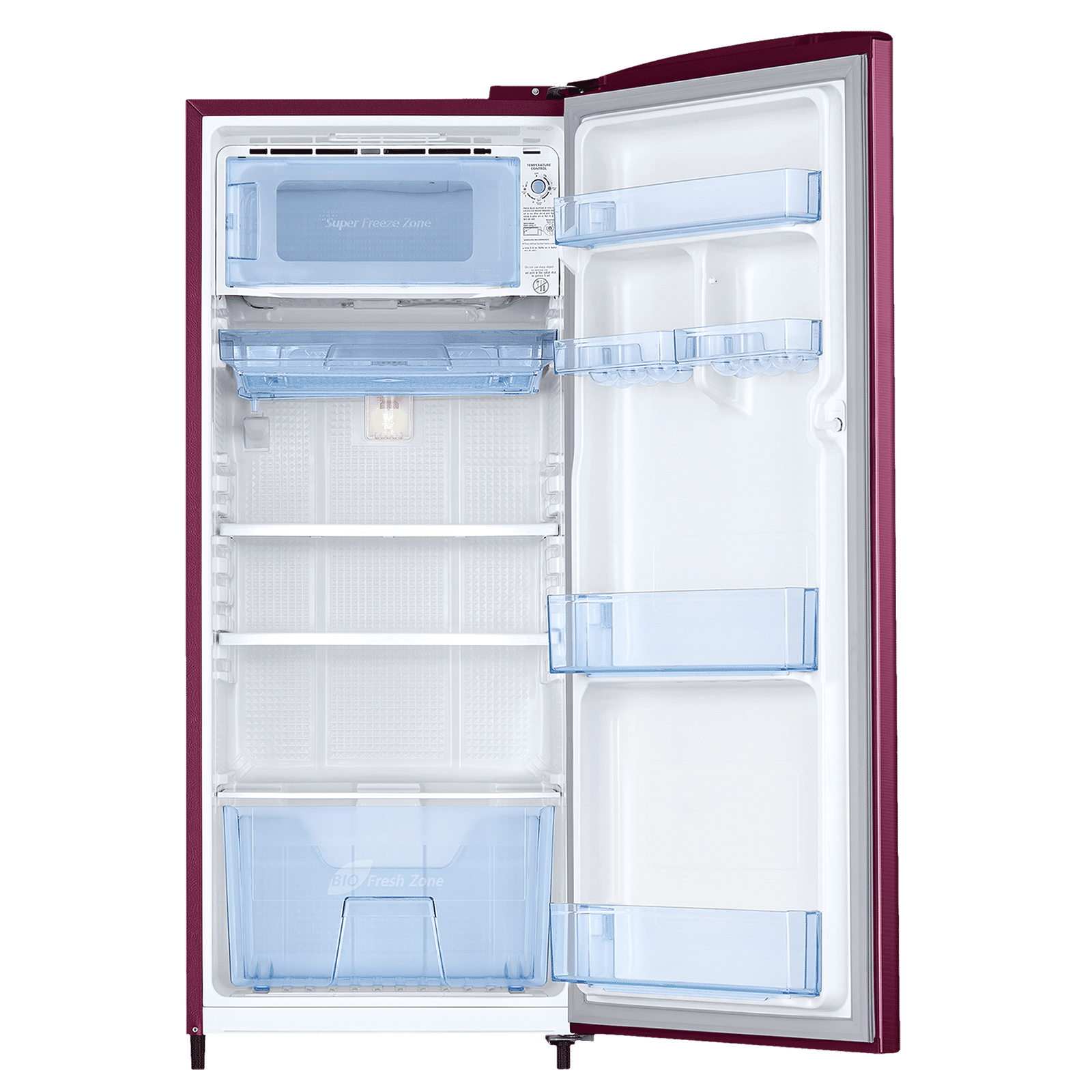 SAMSUNG Stylish Grande 183 Litres3 Star Direct Cool Single Door Refrigerator with Anti Bacterial Gasket (RR20C1723R8/HL, Blooming Saffron Red) SAMSUNG Stylish Grande 183 Litres3 Star Direct Cool Single Door Refrigerator with Anti Bacterial Gasket (RR20C1723R8/HL, Blooming Saffron Red)_6
