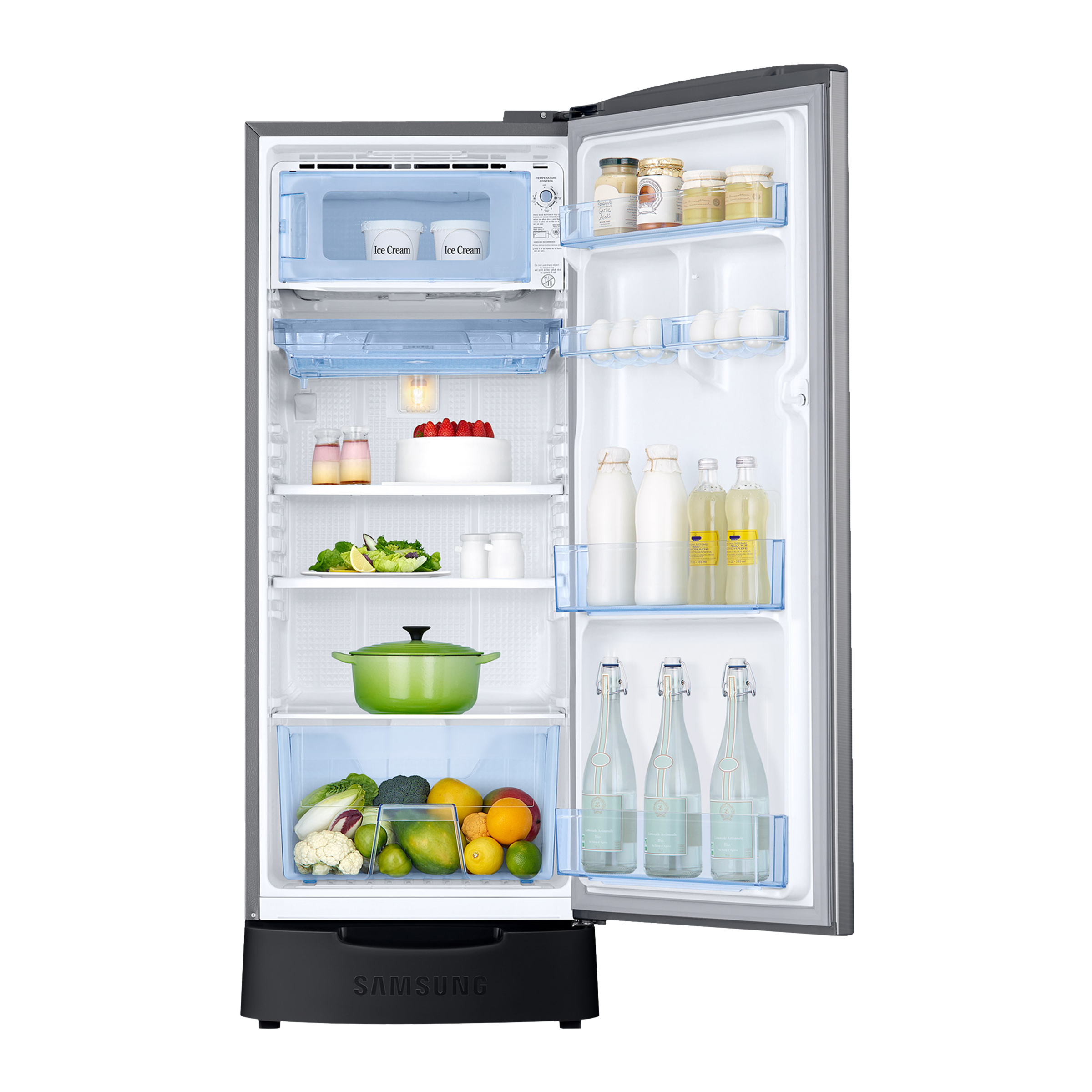 SAMSUNG 189 Litres 5 Star Direct Cool Single Door Refrigerator (RR21C2H25S8/HL, Elegant Inox)_3