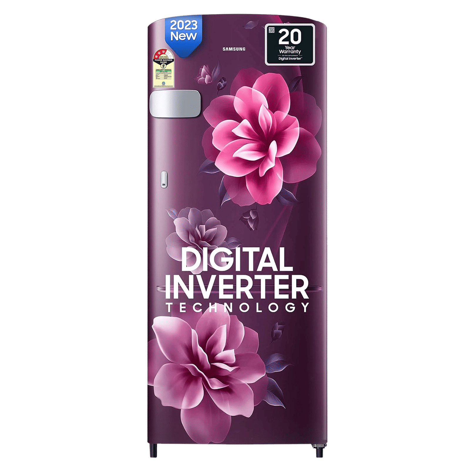 SAMSUNG 223 Litres 3 Star Direct Cool Single Door Refrigerator with Anti-Bacterial Gasket (RR24C2Y23CR/NL, Camellia Purple) SAMSUNG 223 Litres 3 Star Direct Cool Single Door Refrigerator with Anti-Bacterial Gasket (RR24C2Y23CR/NL, Camellia Purple)_1