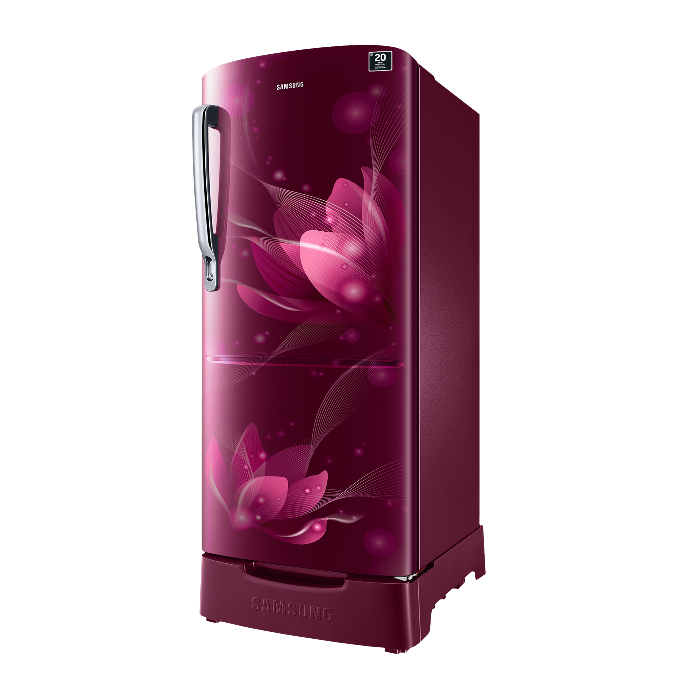 SAMSUNG 183 Litres 3 Star Direct Cool Single Door Refrigerator with Base Drawer (RR20C1823R8/HL, Saffron Red)_13