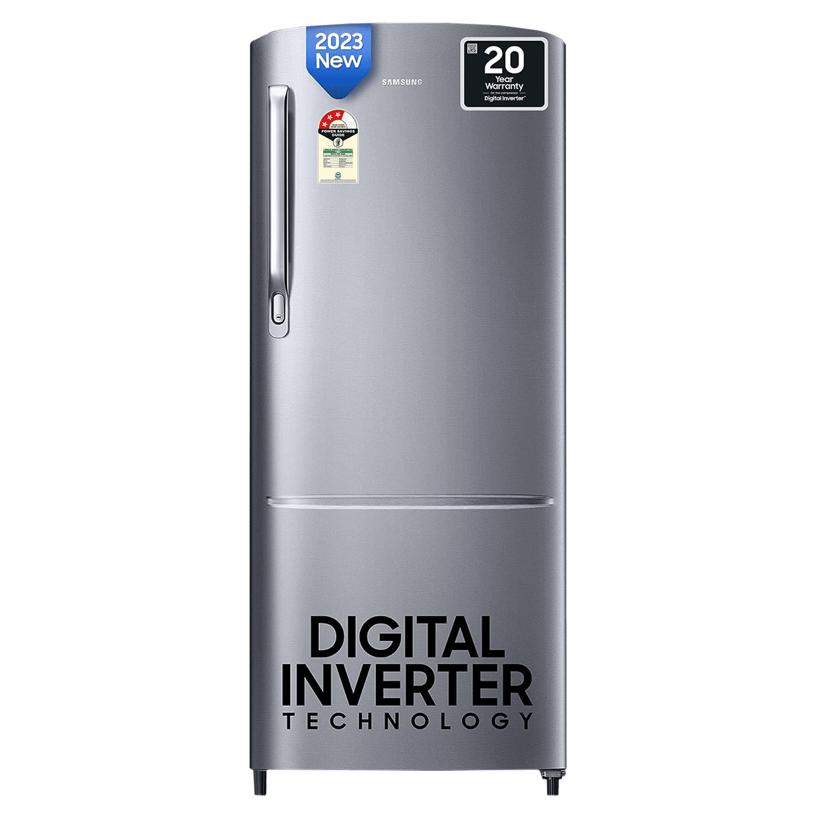 SAMSUNG Stylish Grande 183 Litres3 Star Direct Cool Single Door Refrigerator with Anti Bacterial Gasket (RR20C1723S8/HL, Elegant Inox) SAMSUNG Stylish Grande 183 Litres3 Star Direct Cool Single Door Refrigerator with Anti Bacterial Gasket (RR20C1723S8/HL, Elegant Inox)_1