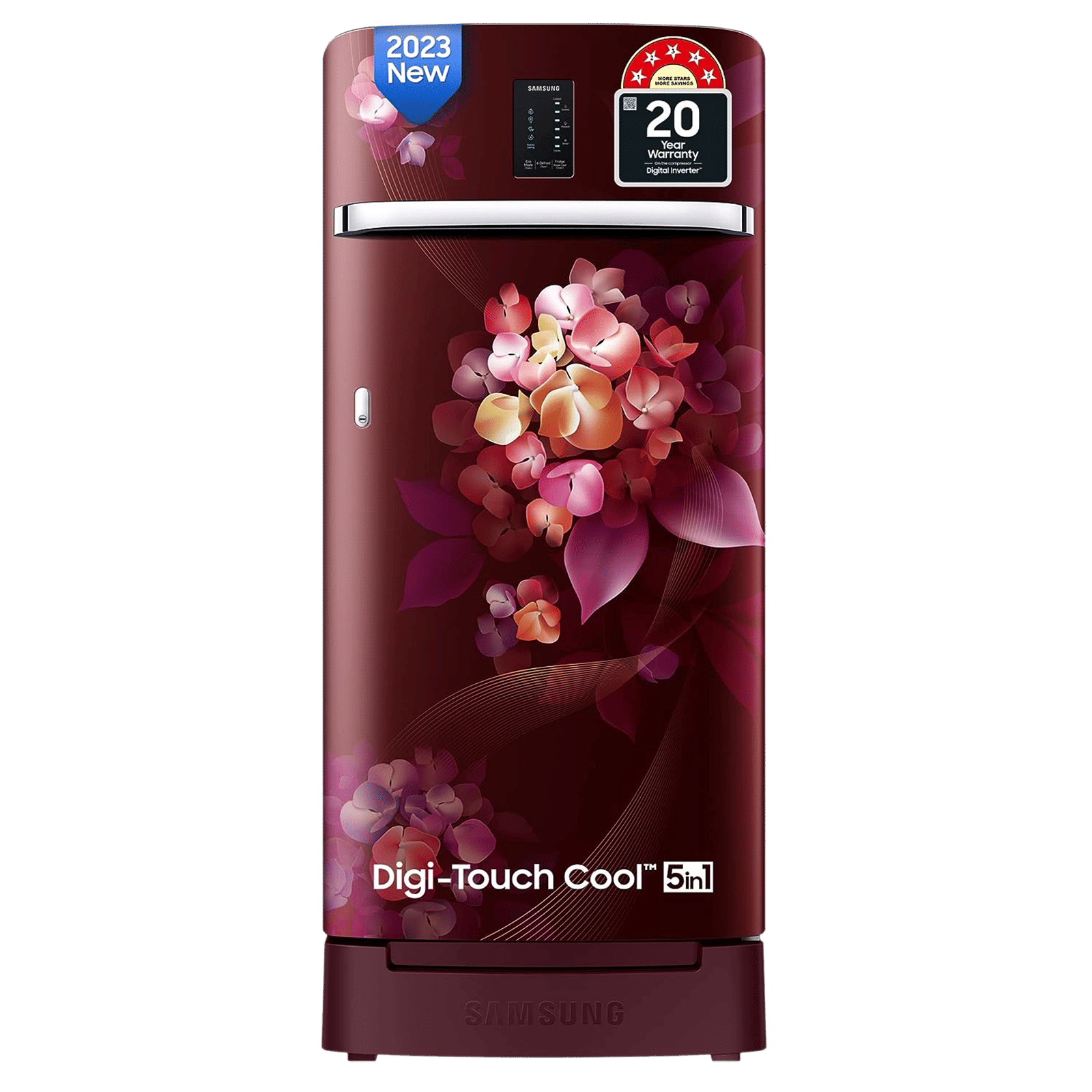 SAMSUNG 189 Litres 5 Star Direct Cool Single Door Refrigerator with Digi-Touch Cool (RR21C2F25HT/HL, Hydrangea Plum) SAMSUNG 189 Litres 5 Star Direct Cool Single Door Refrigerator with Digi-Touch Cool (RR21C2F25HT/HL, Hydrangea Plum)_1