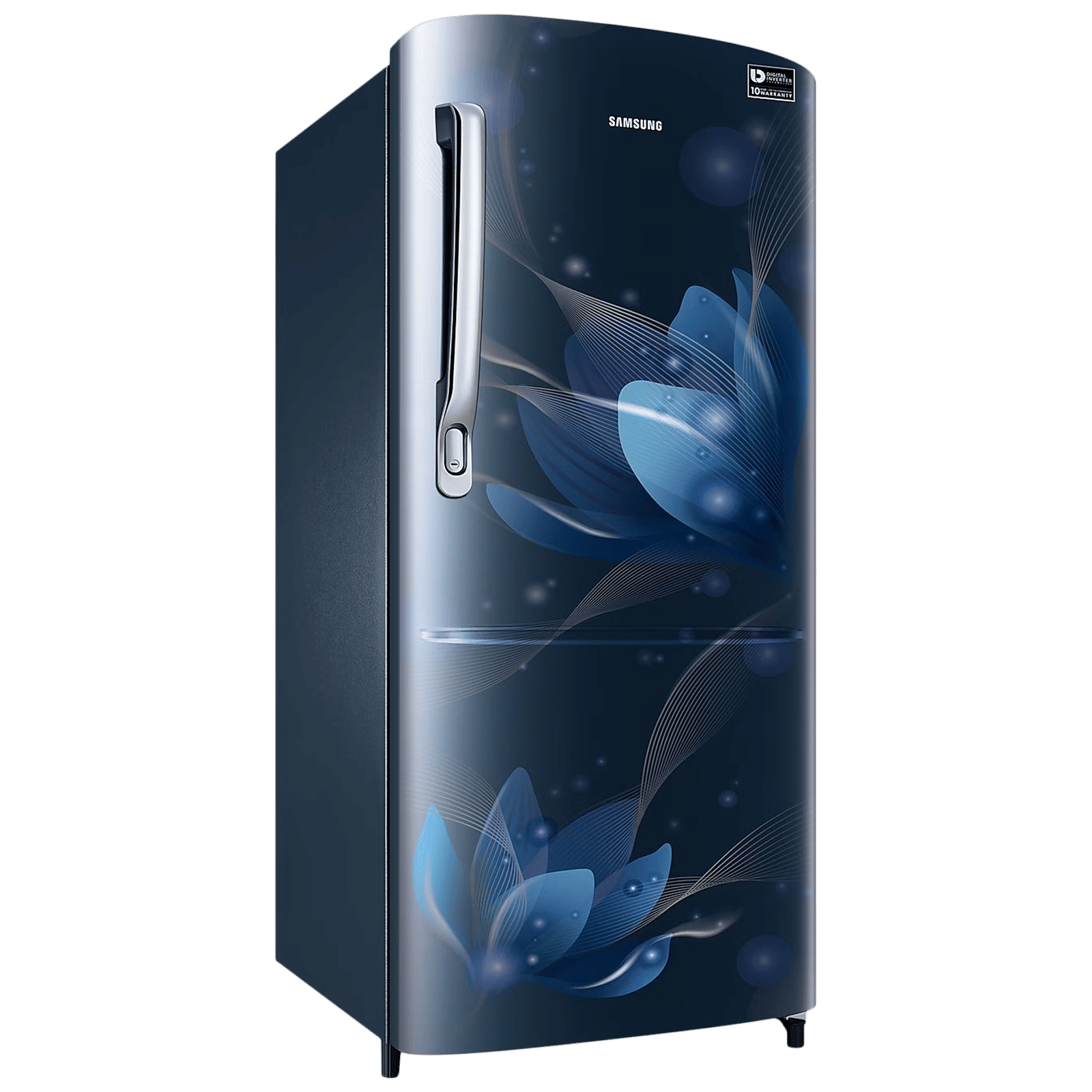 SAMSUNG Stylish Grande 183 Litres 3 Star Direct Cool Single Door Refrigerator with Antibacterial Gasket (RR20C1723U8/HL, Saffron Blue) SAMSUNG Stylish Grande 183 Litres 3 Star Direct Cool Single Door Refrigerator with Antibacterial Gasket (RR20C1723U8/HL, Saffron Blue)_9