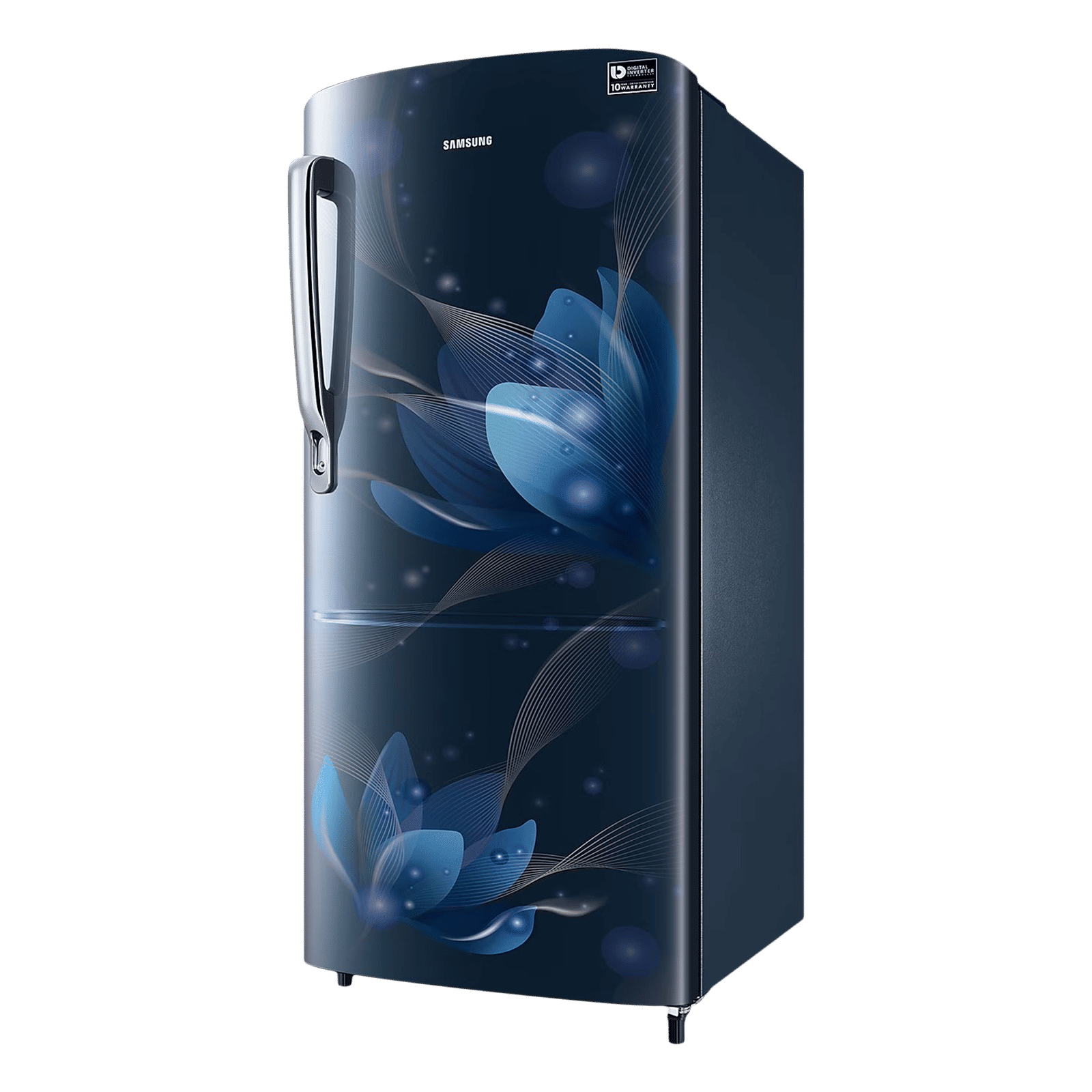 SAMSUNG Stylish Grande 183 Litres 3 Star Direct Cool Single Door Refrigerator with Antibacterial Gasket (RR20C1723U8/HL, Saffron Blue) SAMSUNG Stylish Grande 183 Litres 3 Star Direct Cool Single Door Refrigerator with Antibacterial Gasket (RR20C1723U8/HL, Saffron Blue)_4