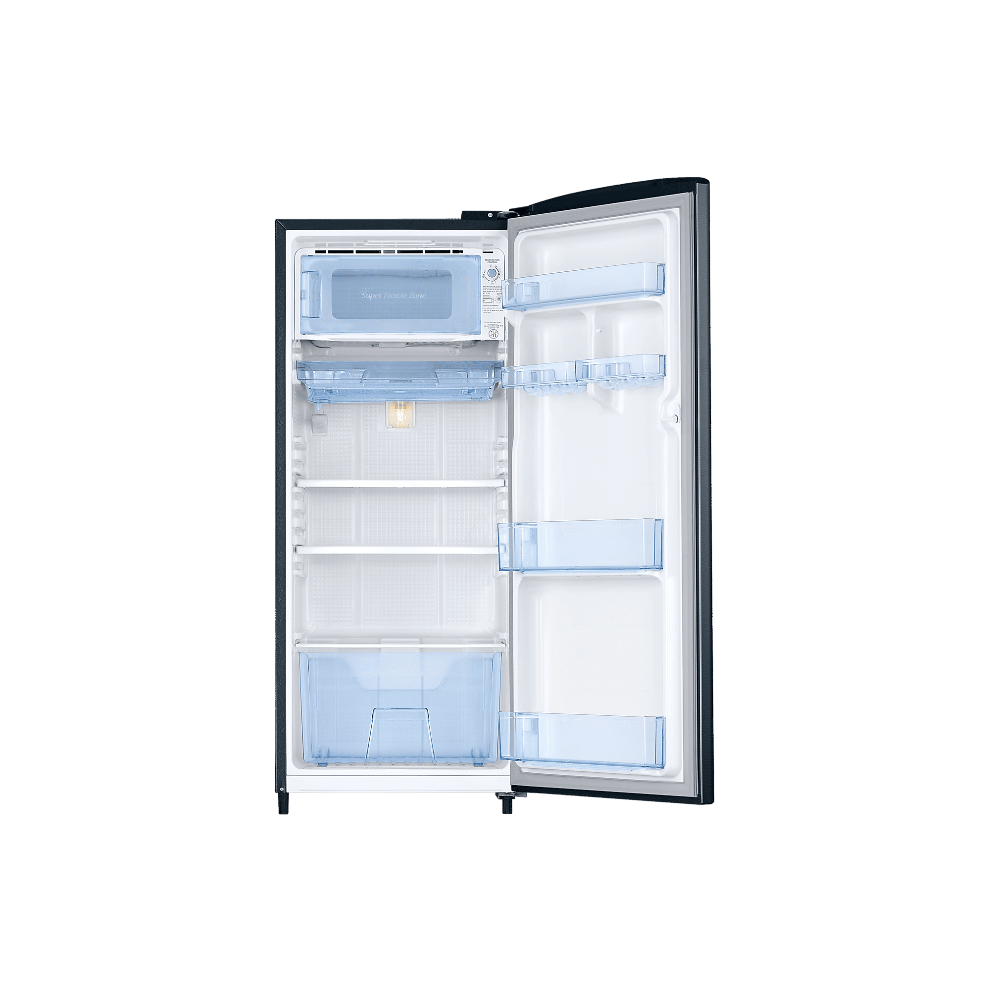 SAMSUNG Stylish Grande 183 Litres 3 Star Direct Cool Single Door Refrigerator with Antibacterial Gasket (RR20C1723U8/HL, Saffron Blue) SAMSUNG Stylish Grande 183 Litres 3 Star Direct Cool Single Door Refrigerator with Antibacterial Gasket (RR20C1723U8/HL, Saffron Blue)_5