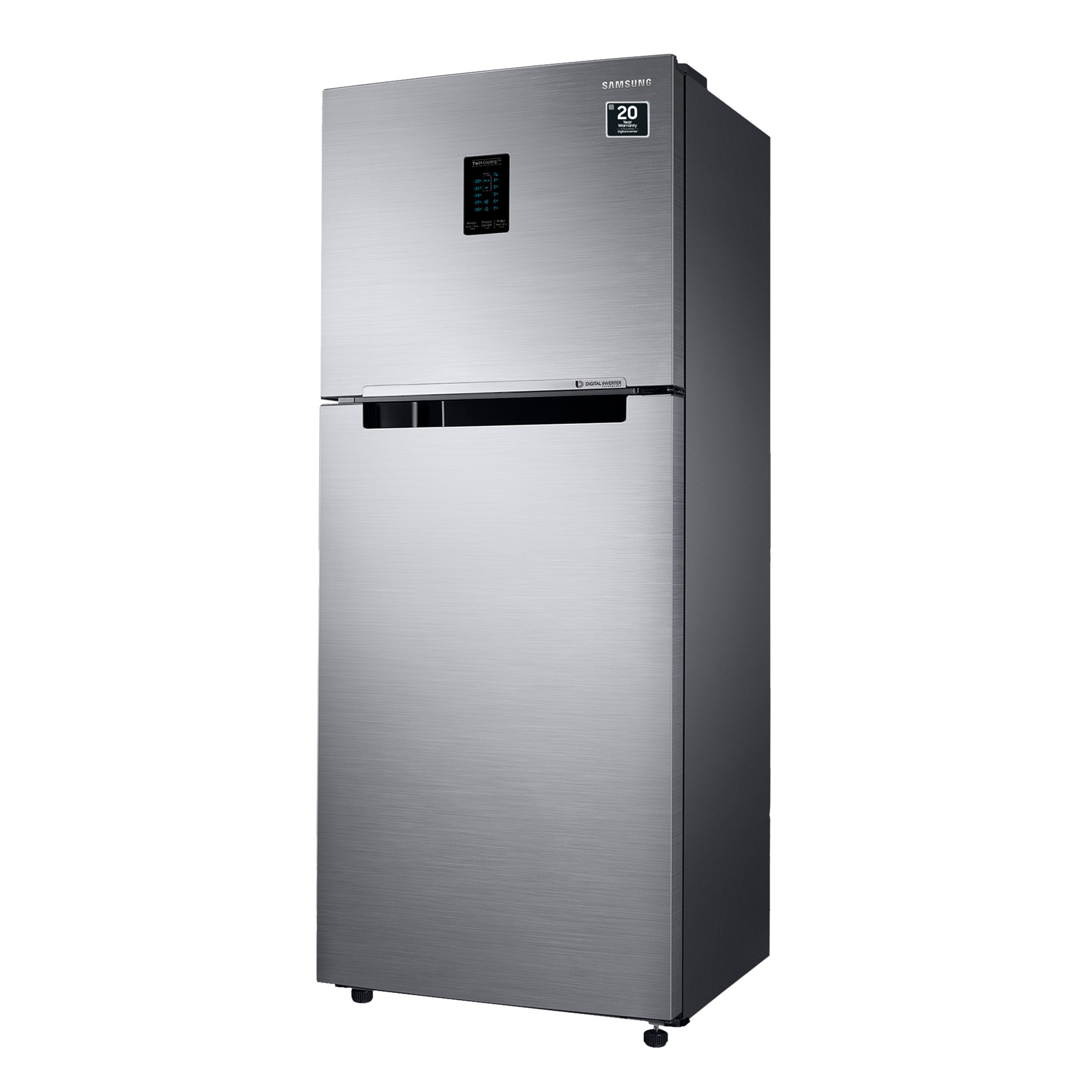 SAMSUNG 322 Litres 2 Star Frost Free Double Door Convertible Refrigerator with Anti Bacterial Gasket (RT37C4512S8/HL, Elegant Inox)_4