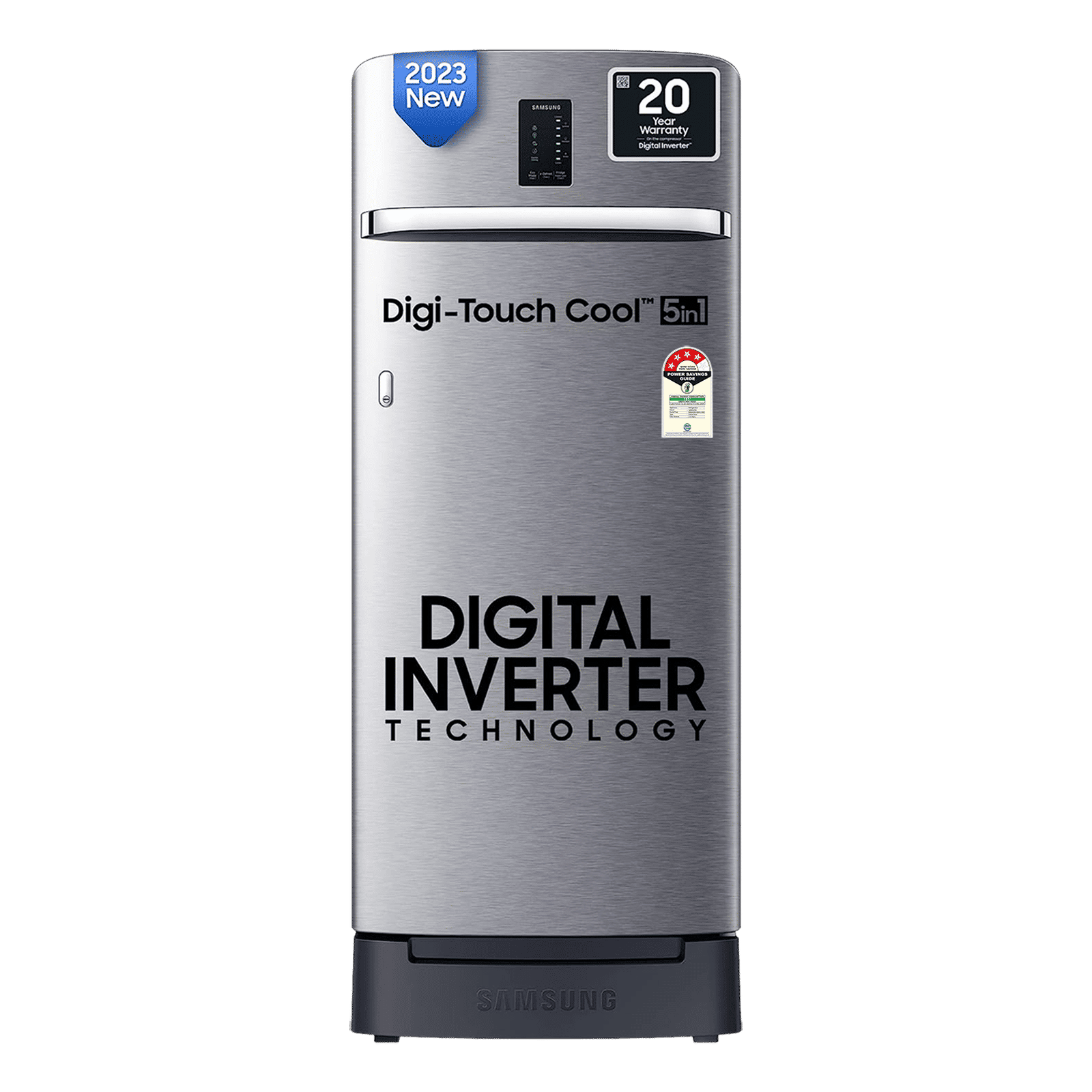 SAMSUNG 215 Litres 4 Star Direct Cool Single Door Refrigerator with Antibacterial Gasket (RR23C2F24S8/HL, Elegant Inox) SAMSUNG 215 Litres 4 Star Direct Cool Single Door Refrigerator with Antibacterial Gasket (RR23C2F24S8/HL, Elegant Inox)_1