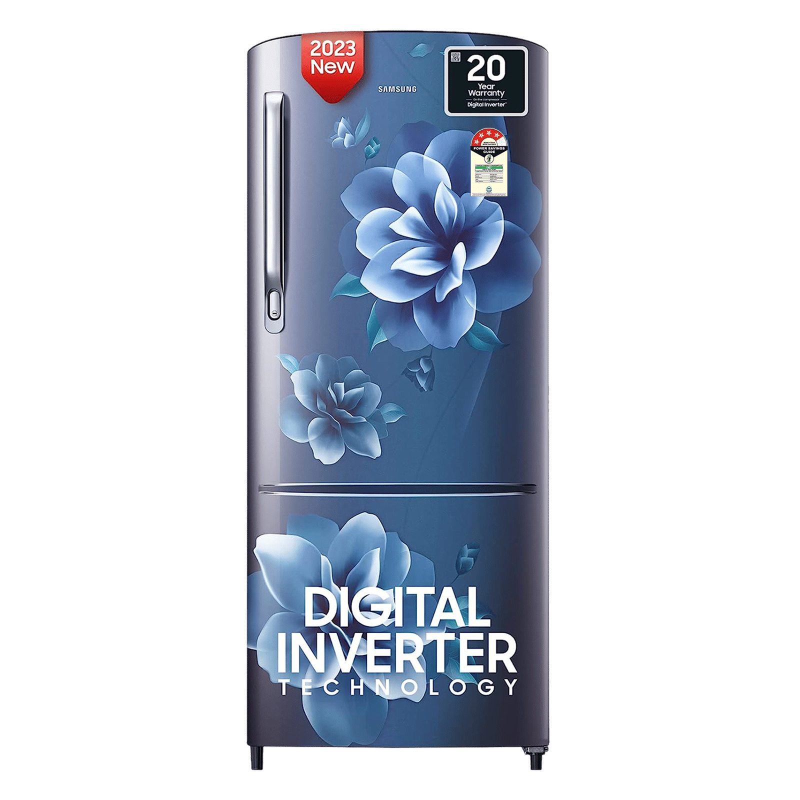 SAMSUNG Stylish Grande 183 Litres4 Star Direct Cool Single Door Refrigerator with Anti Bacterial Gasket (RR20C1724CU/HL, Camellia Blue)_1