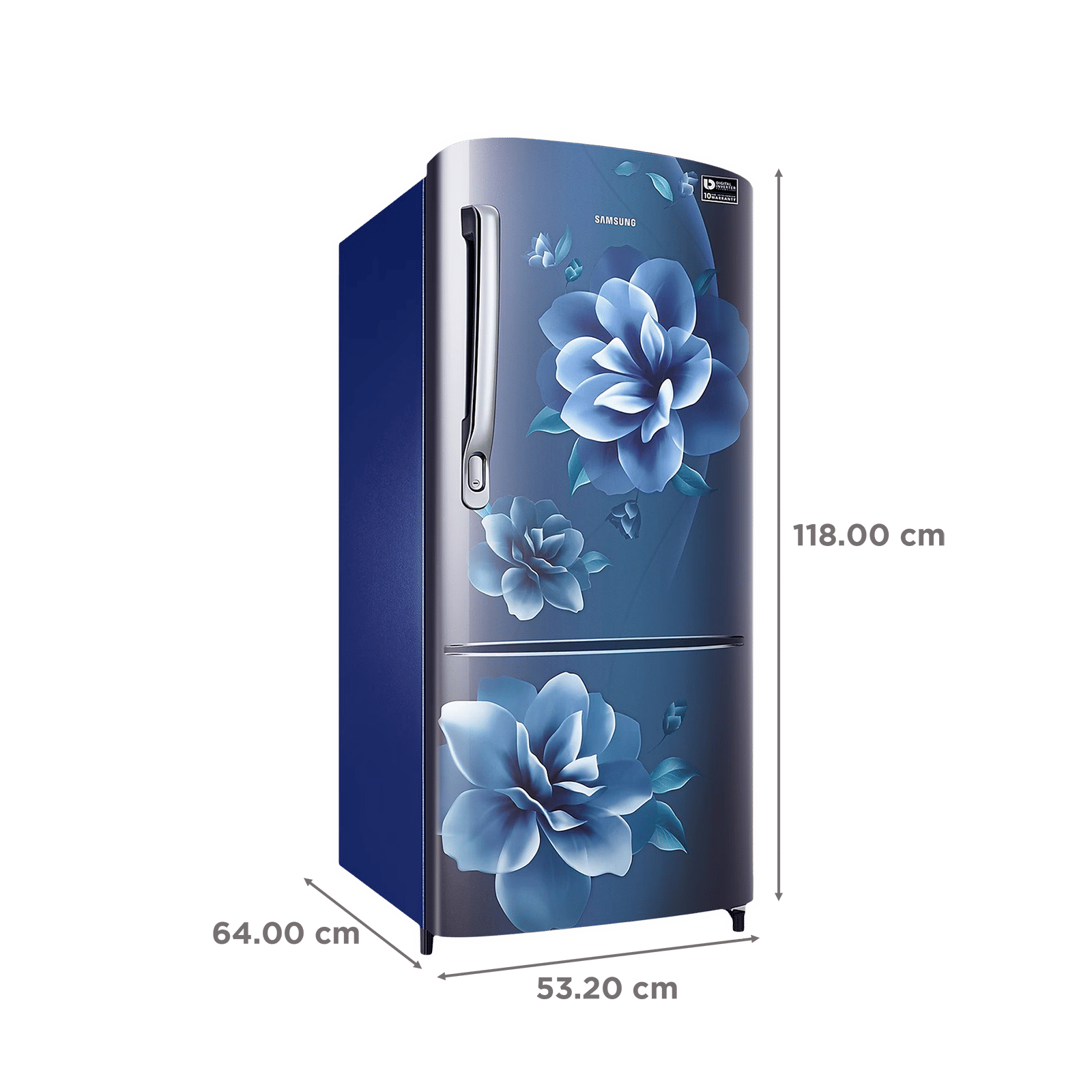 SAMSUNG Stylish Grande 183 Litres4 Star Direct Cool Single Door Refrigerator with Anti Bacterial Gasket (RR20C1724CU/HL, Camellia Blue)_3