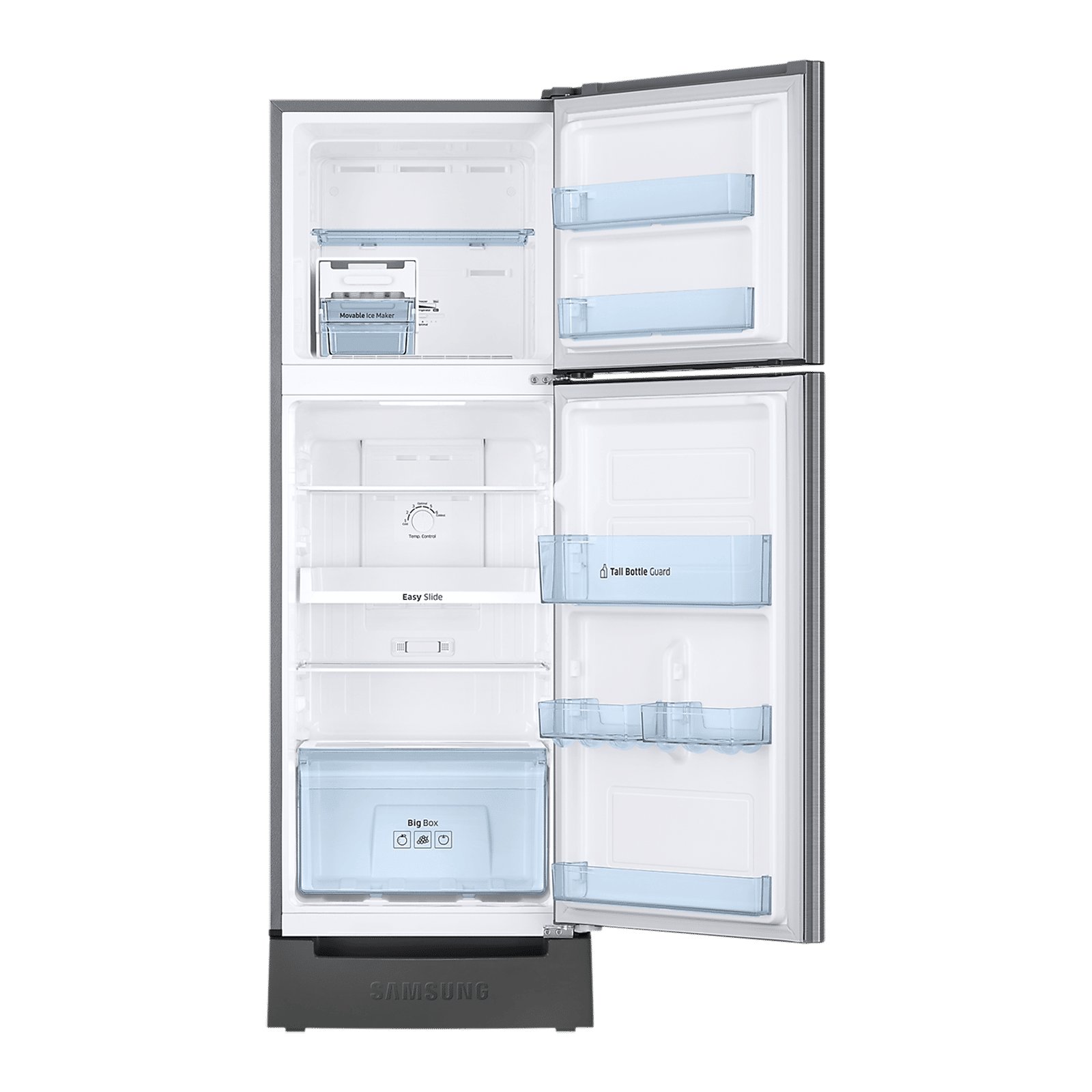 SAMSUNG 236 Litres 2 Star Frost Free Double Door Refrigerator with Distributed Cooling (RT28C3122S8/HL, Elegant Inox)_6