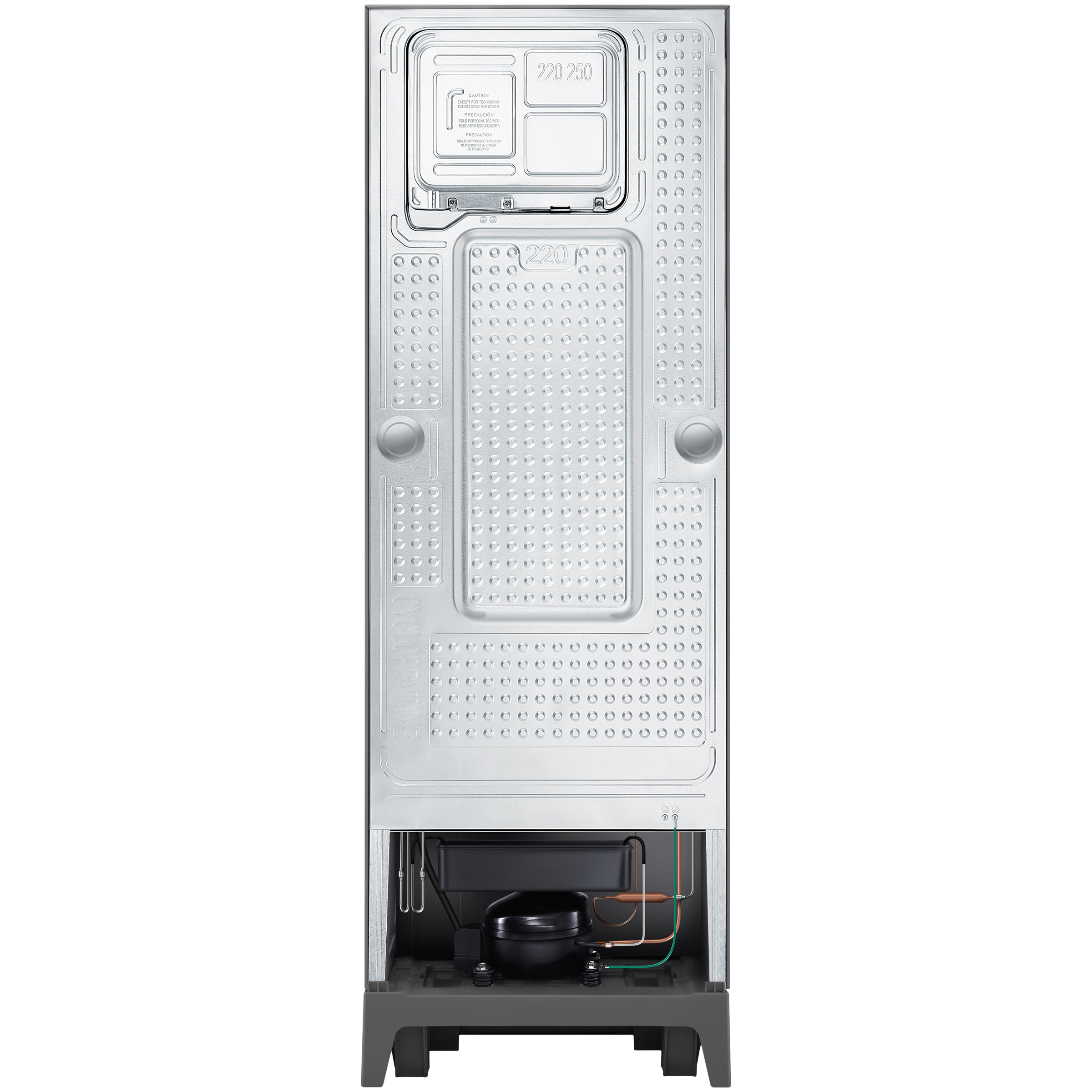 SAMSUNG 236 Litres 2 Star Frost Free Double Door Refrigerator with Distributed Cooling (RT28C3122S8/HL, Elegant Inox)_7