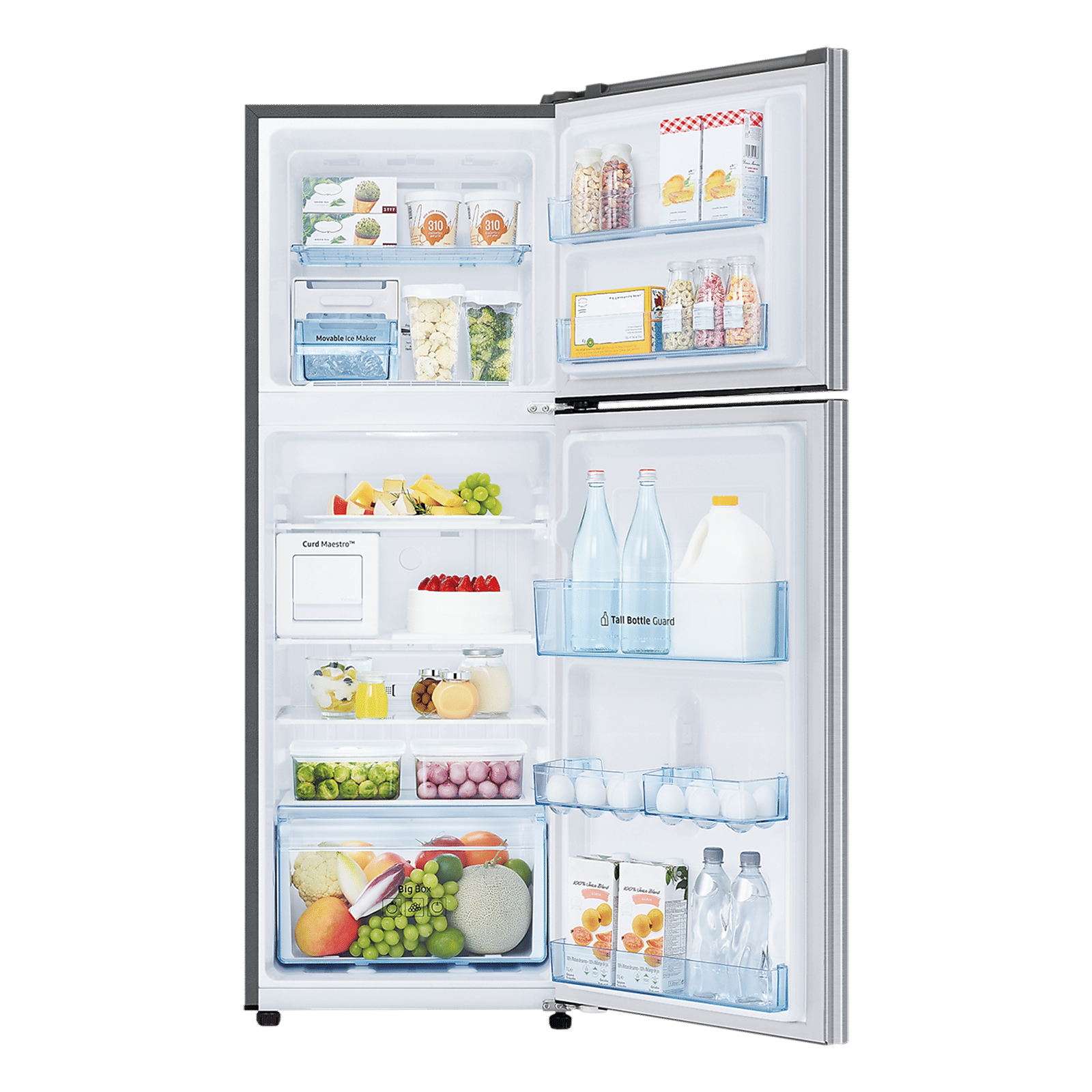 SAMSUNG 224 Litres 2 Star Frost Free Double Door Refrigerator with Curd Maestro (RT28C3522S8/HL, Elegant Inox) SAMSUNG 224 Litres 2 Star Frost Free Double Door Refrigerator with Curd Maestro (RT28C3522S8/HL, Elegant Inox)_5