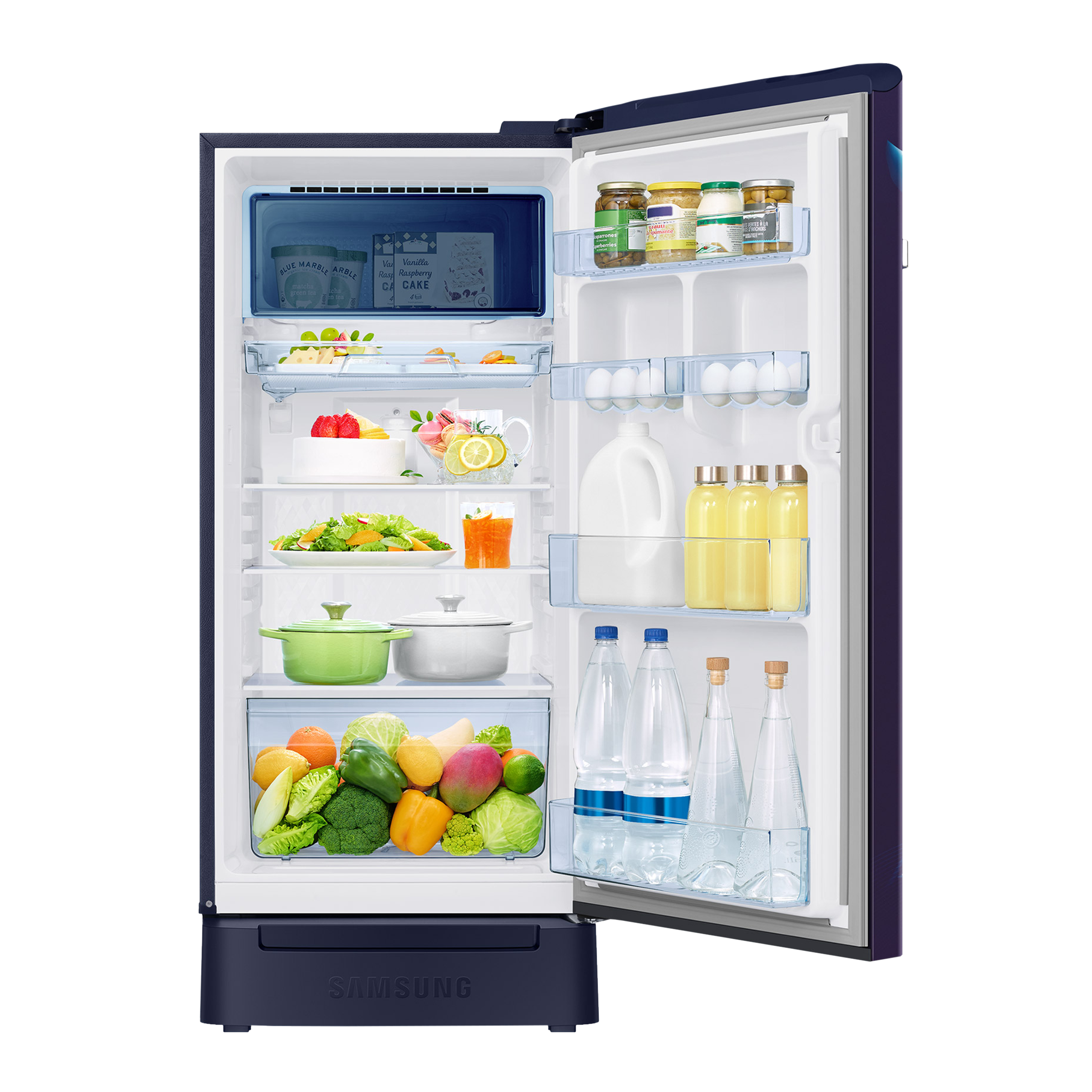 SAMSUNG 189 Litres 4 Star Direct Cool Single Door Refrigerator with Digi-Touch Cool (RR21C2F24UZ/HL, Midnight Blossom Blue)_11
