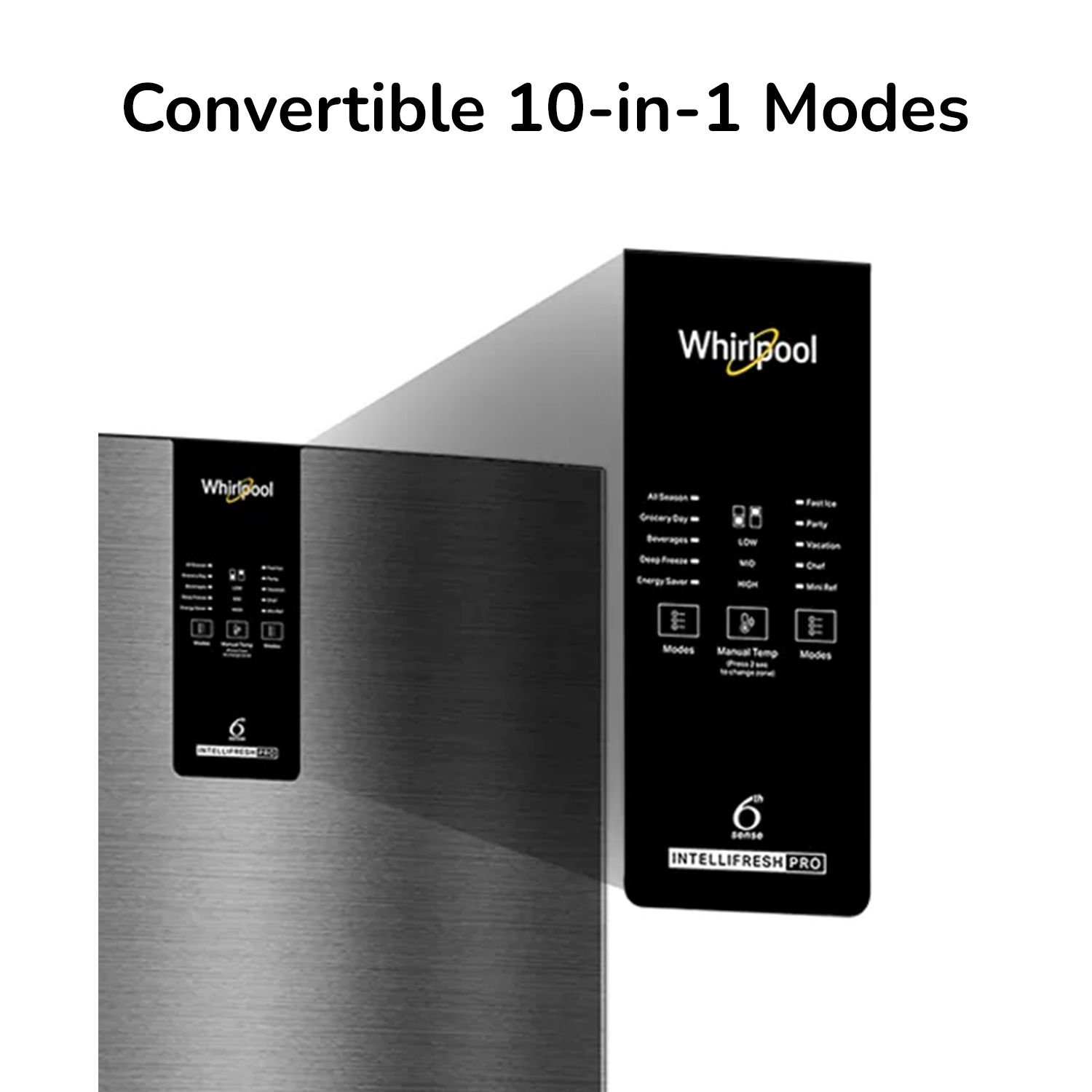Whirlpool Intellifresh Pro 278 235 Litres 2 Star Frost Free Double Door Convertible Refrigerator with 6th Sense Technology (Grey)_11