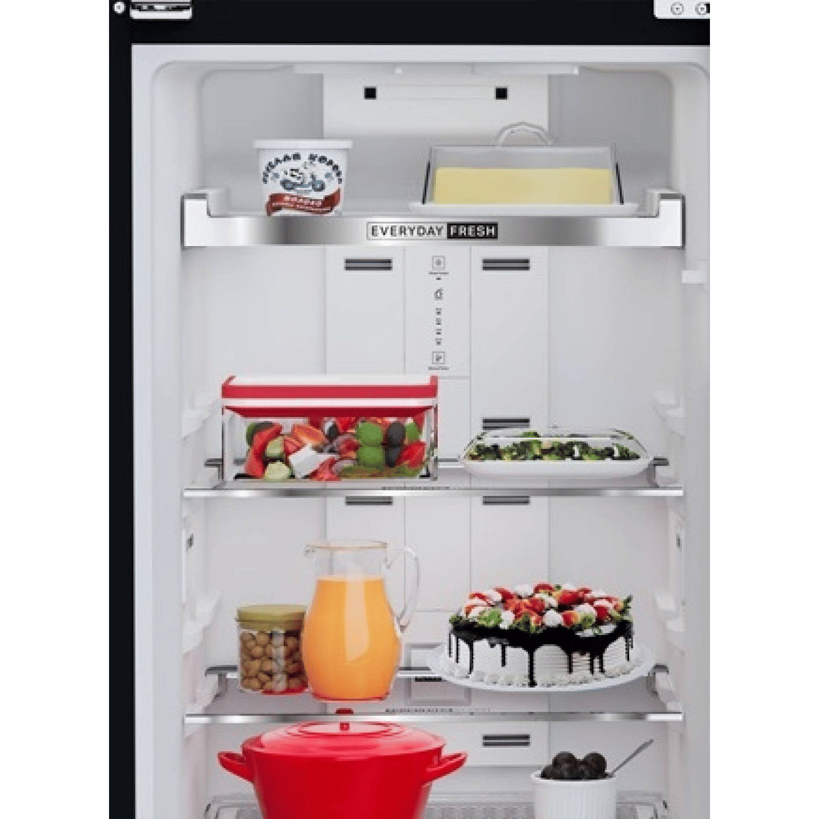 Whirlpool Intellifresh 278GD 231 Litres 2 Star Frost Free Double Door Refrigerator with 6th Sense Technology (Black)_7