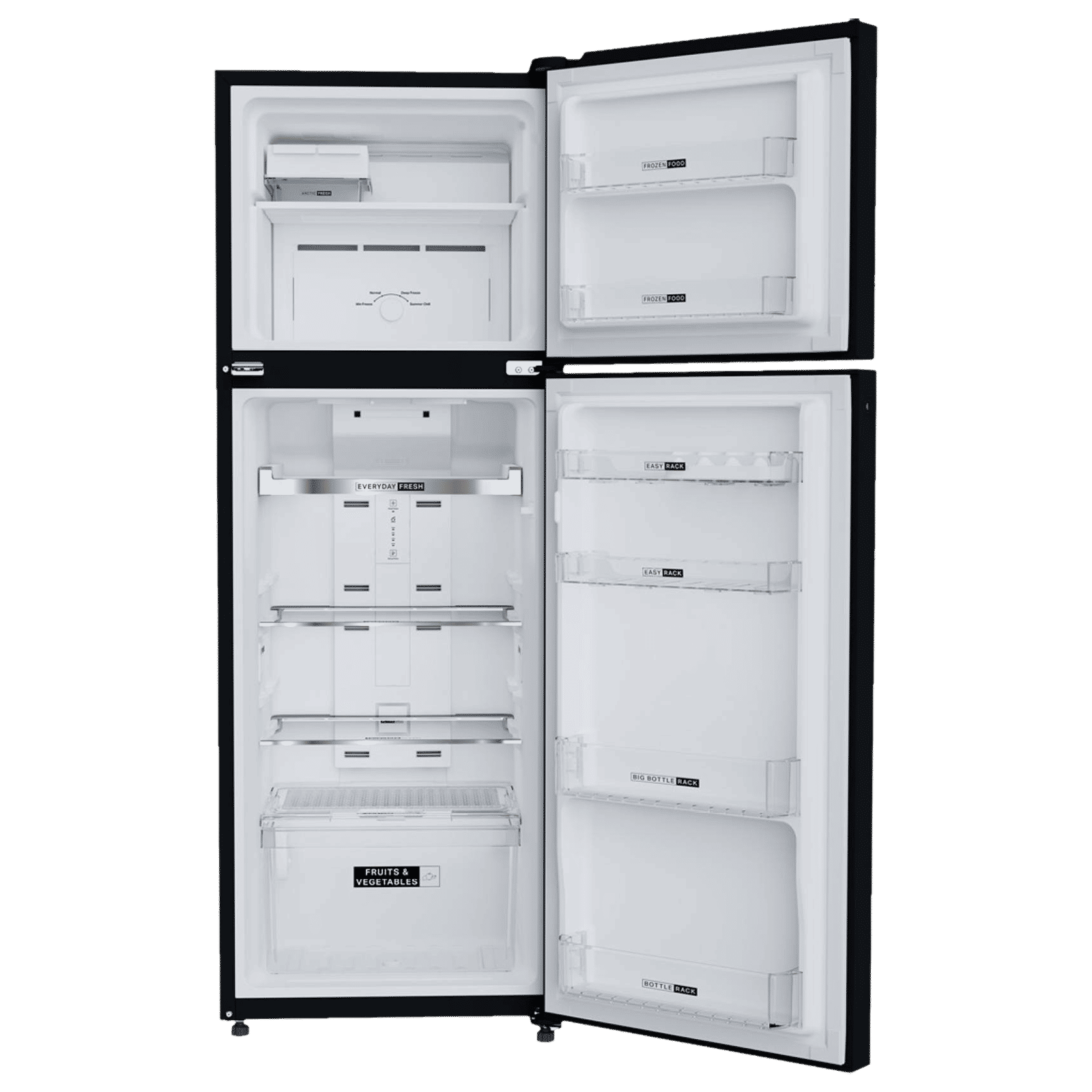 Whirlpool Intellifresh 278GD 231 Litres 2 Star Frost Free Double Door Refrigerator with 6th Sense Technology (Black)_6