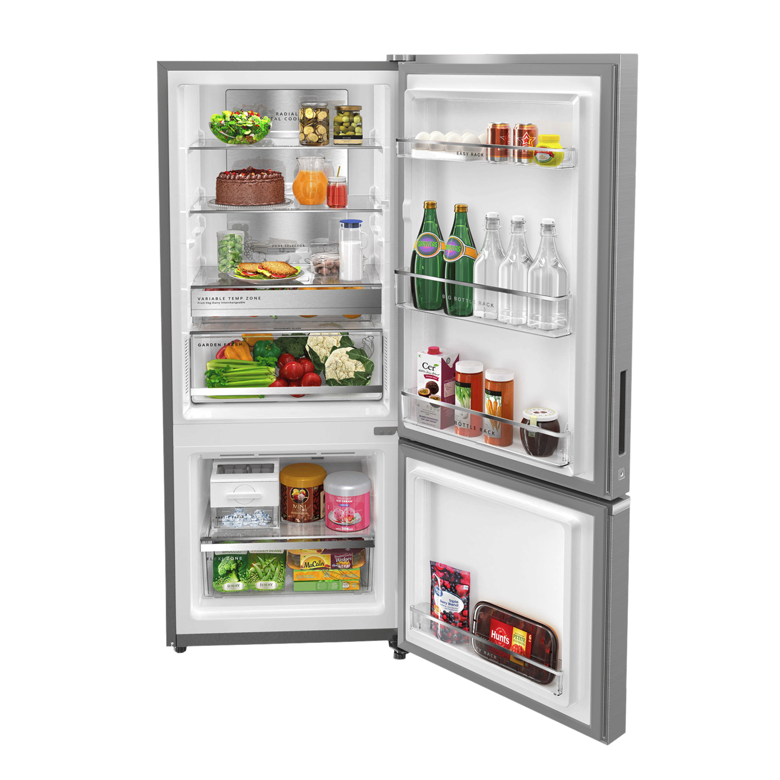 Whirlpool Intellifresh Pro 285 Litres 2 Star Frost Free Double Door Bottom Mount Convertible Refrigerator with 6th Sense Technology (IFPRO BM INV CNV 3, Grey) Whirlpool Intellifresh Pro 285 Litres 2 Star Frost Free Double Door Bottom Mount Convertible Refrigerator with 6th Sense Technology (IFPRO BM INV CNV 3, Grey)_5
