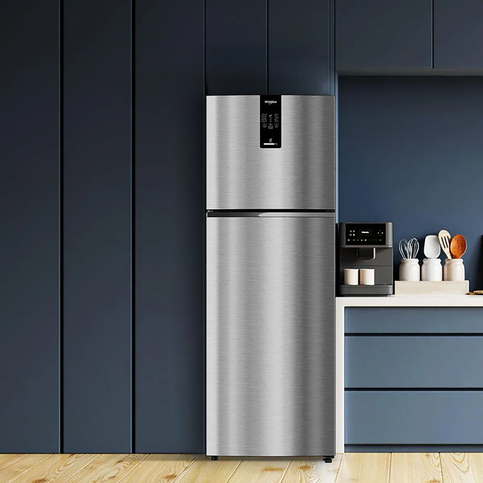 Whirlpool Intellifresh Pro 375 327 Litres 3 Star Frost Free Double Door Convertible Refrigerator with 6th Sense Technology (Grey) Whirlpool Intellifresh Pro 375 327 Litres 3 Star Frost Free Double Door Convertible Refrigerator with 6th Sense Technology (Grey)_6