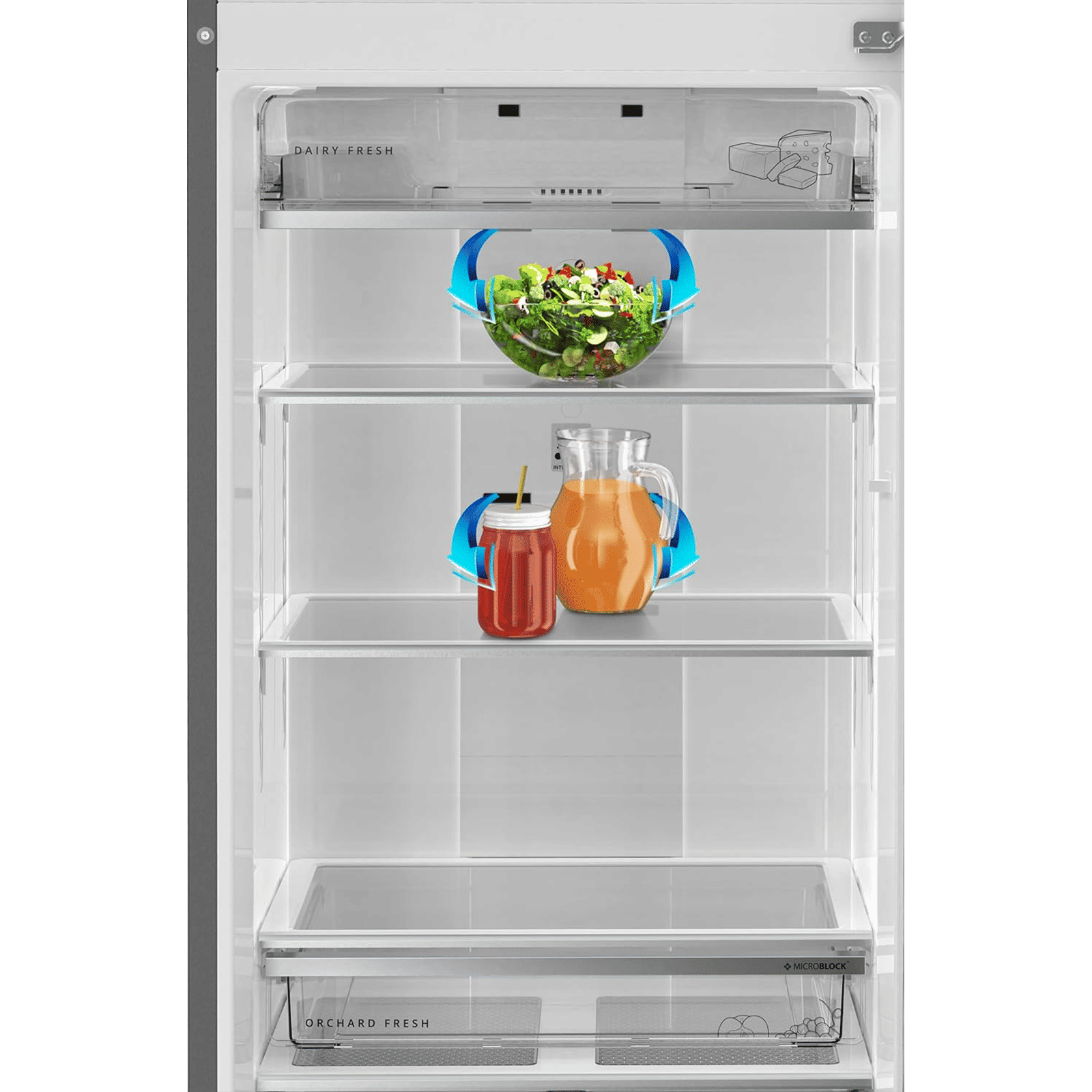 Whirlpool Intellifresh 480 431 Litres 2 Star Frost Free Double Door Convertible Refrigerator with 6th Sense Technology (Grey)_7