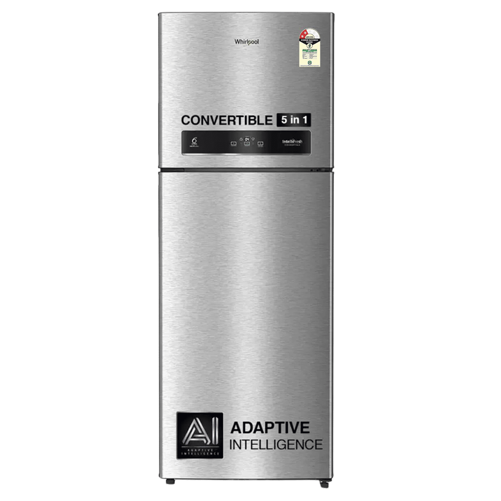 Whirlpool Intellifresh Platina 515 467 Litres 2 Star Frost Free Double Door Convertible Refrigerator with 6th Sense Technology (Grey) Whirlpool Intellifresh Platina 515 467 Litres 2 Star Frost Free Double Door Convertible Refrigerator with 6th Sense Technology (Grey)_1