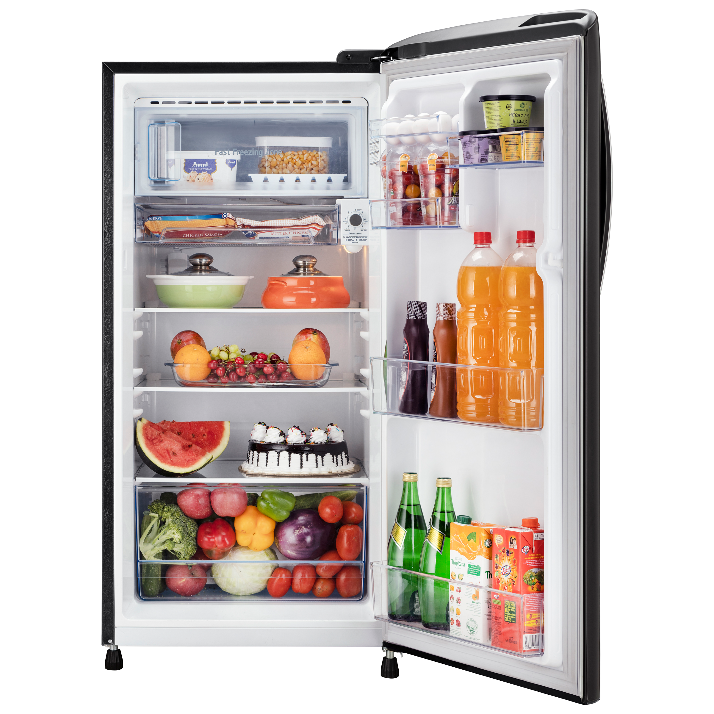 LG 201 Litres 4 Star Direct Cool Single Door Refrigerator with Smart Inverter Compressor (GL-B211HESY.AESZEB, Ebony Sheen) LG 201 Litres 4 Star Direct Cool Single Door Refrigerator with Smart Inverter Compressor (GL-B211HESY.AESZEB, Ebony Sheen)_5