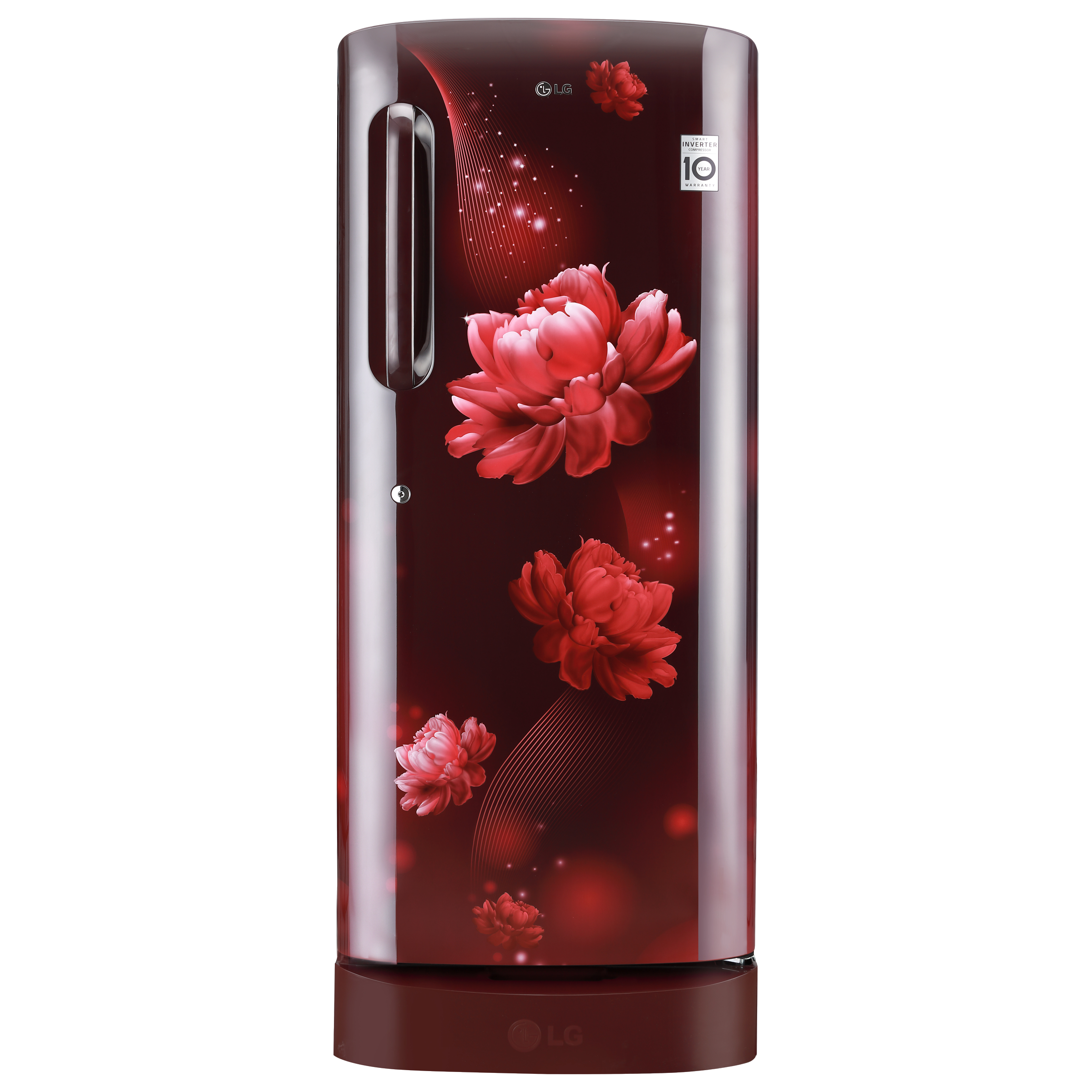 LG 224 Litres 5 Star Direct Cool Single Door Refrigerator with Smart Inverter Compressor (GL-D241ASCU.DSCZEB, Scarlet Charm)_1