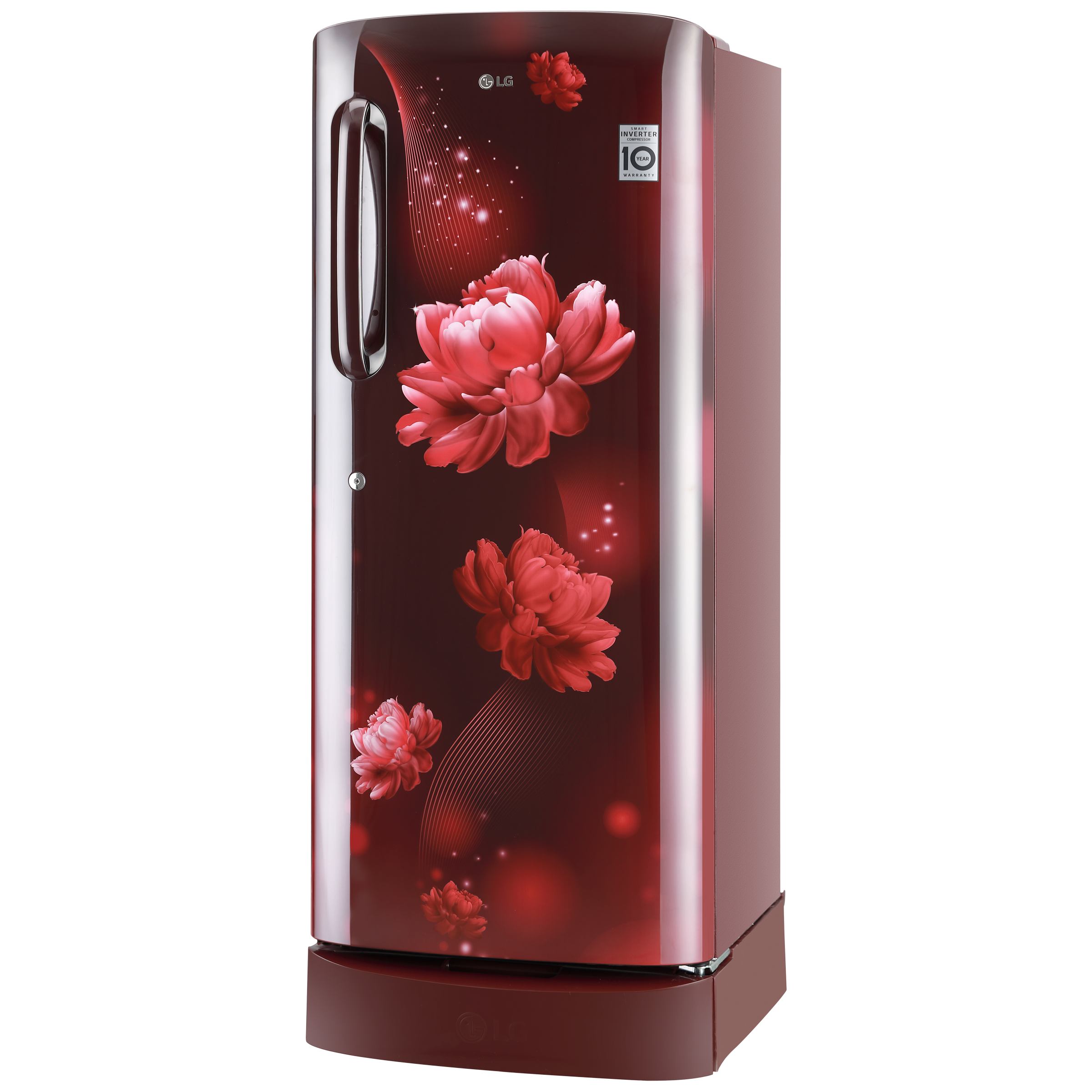 LG 224 Litres 5 Star Direct Cool Single Door Refrigerator with Smart Inverter Compressor (GL-D241ASCU.DSCZEB, Scarlet Charm)_4