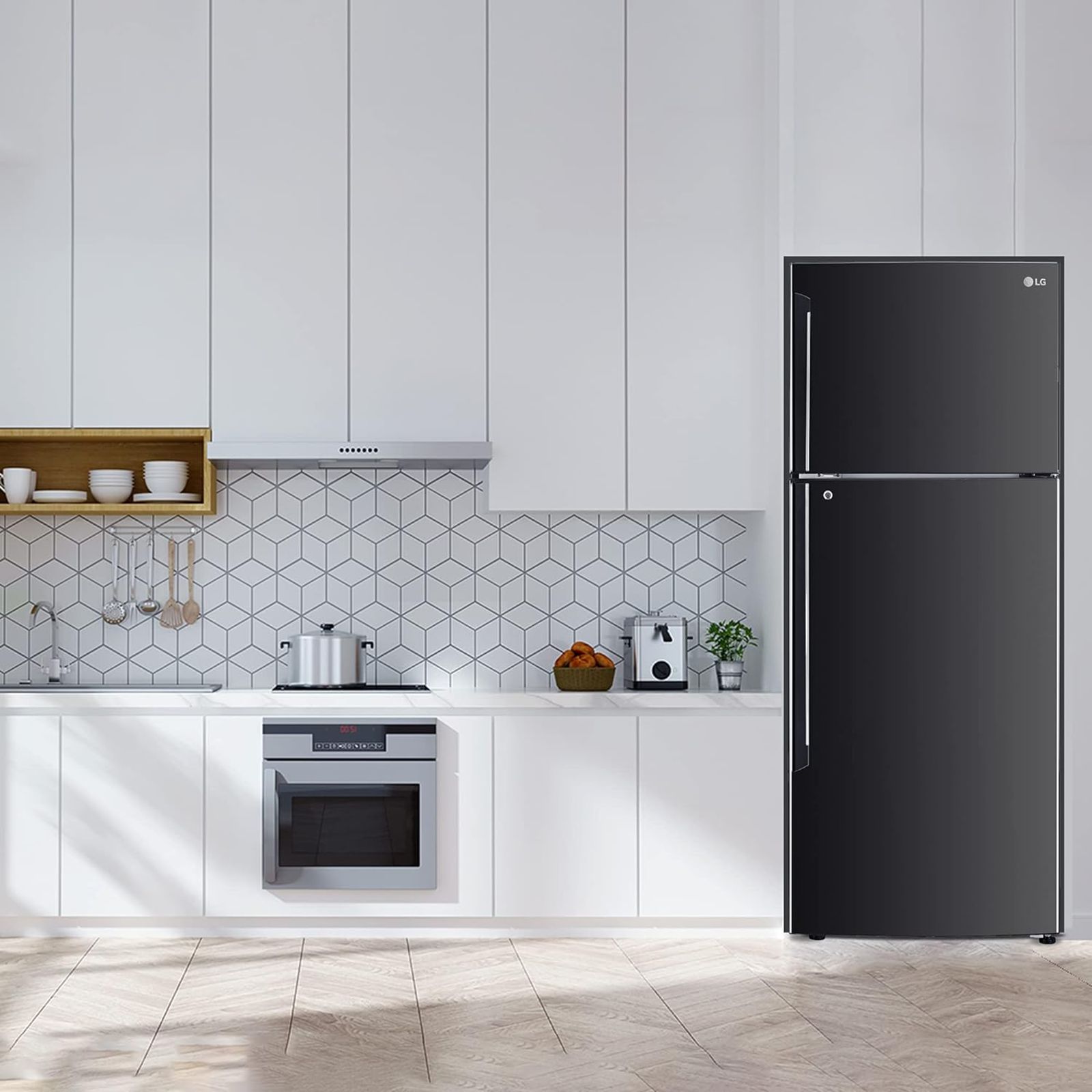 LG 446 Litres 1 Star Frost Free Double Door Convertible Refrigerator with Smart Diagnosis (GL-T502AESR.DESZEB, Ebony Sheen) LG 446 Litres 1 Star Frost Free Double Door Convertible Refrigerator with Smart Diagnosis (GL-T502AESR.DESZEB, Ebony Sheen)_13