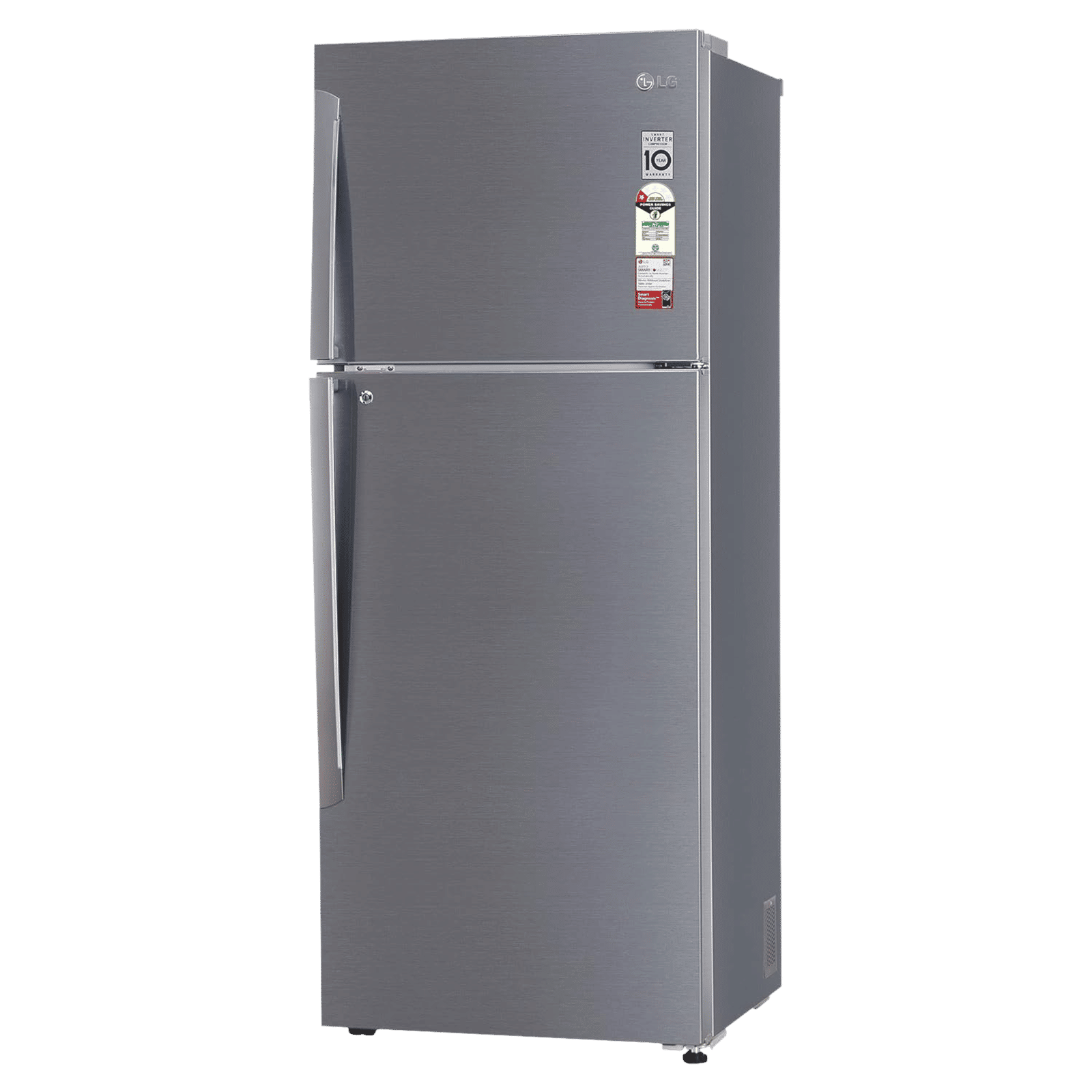 LG 446 Litres 1 Star Frost Free Double Door Convertible Refrigerator with Smart Diagnosis (GL-T502APZR.DPZZEBN, Shiny Steel) LG 446 Litres 1 Star Frost Free Double Door Convertible Refrigerator with Smart Diagnosis (GL-T502APZR.DPZZEBN, Shiny Steel)_4