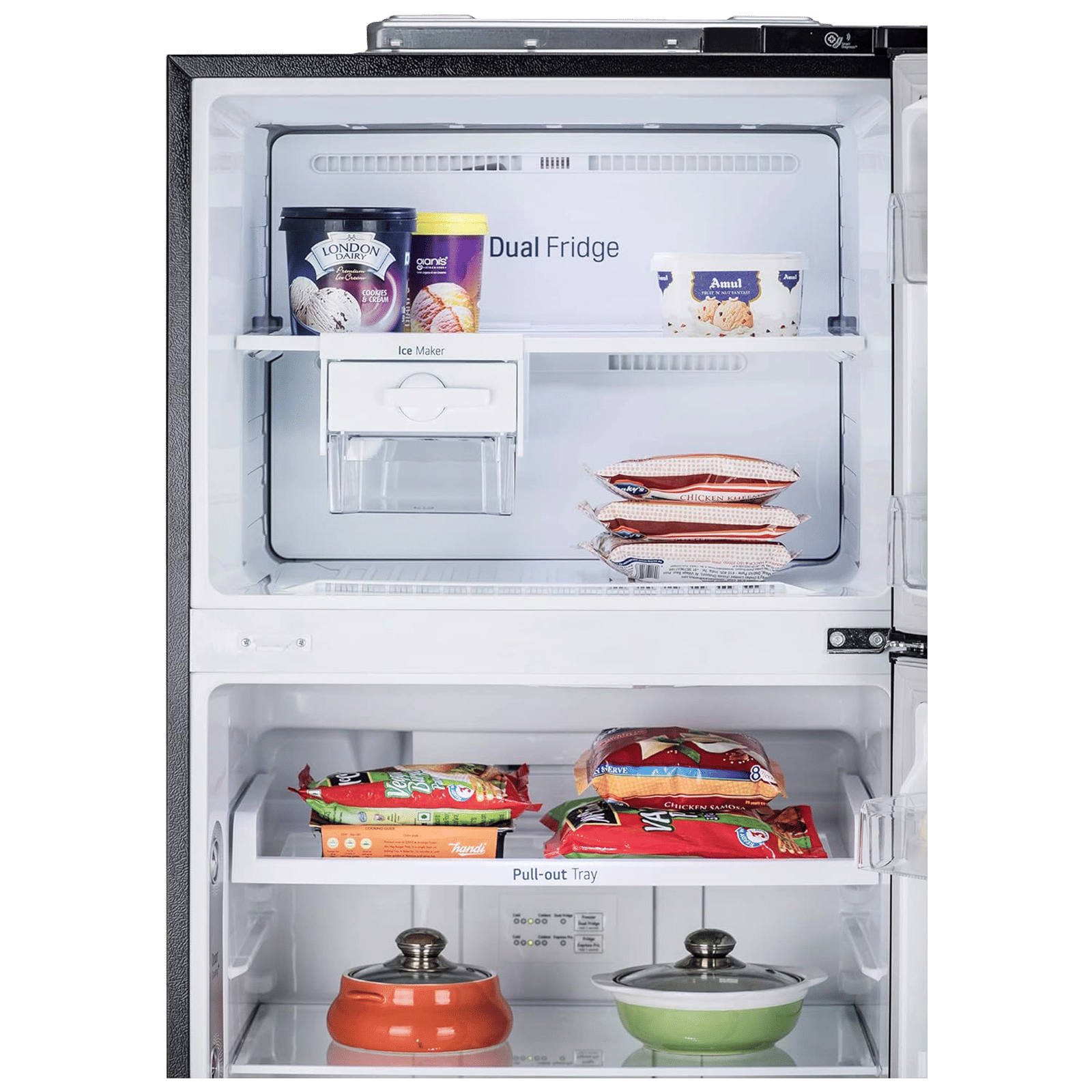 LG 412 Litres 1 Star Frost Free Double Door Convertible Refrigerator with Smart Diagnosis (GL-T432AESR.DESZEB, Ebony Sheen) LG 412 Litres 1 Star Frost Free Double Door Convertible Refrigerator with Smart Diagnosis (GL-T432AESR.DESZEB, Ebony Sheen)_11