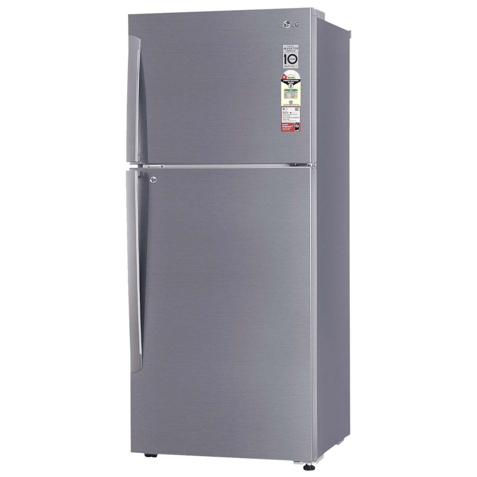 LG 412 Litres 1 Star Frost Free Double Door Convertible Refrigerator with Smart Inverter Compressor (GL-T432APZR.DPZZEB, Shiny Steel) LG 412 Litres 1 Star Frost Free Double Door Convertible Refrigerator with Smart Inverter Compressor (GL-T432APZR.DPZZEB, Shiny Steel)_4
