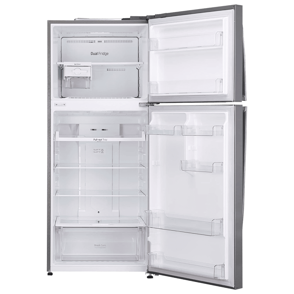 LG 412 Litres 1 Star Frost Free Double Door Convertible Refrigerator with Smart Inverter Compressor (GL-T432APZR.DPZZEB, Shiny Steel) LG 412 Litres 1 Star Frost Free Double Door Convertible Refrigerator with Smart Inverter Compressor (GL-T432APZR.DPZZEB, Shiny Steel)_6