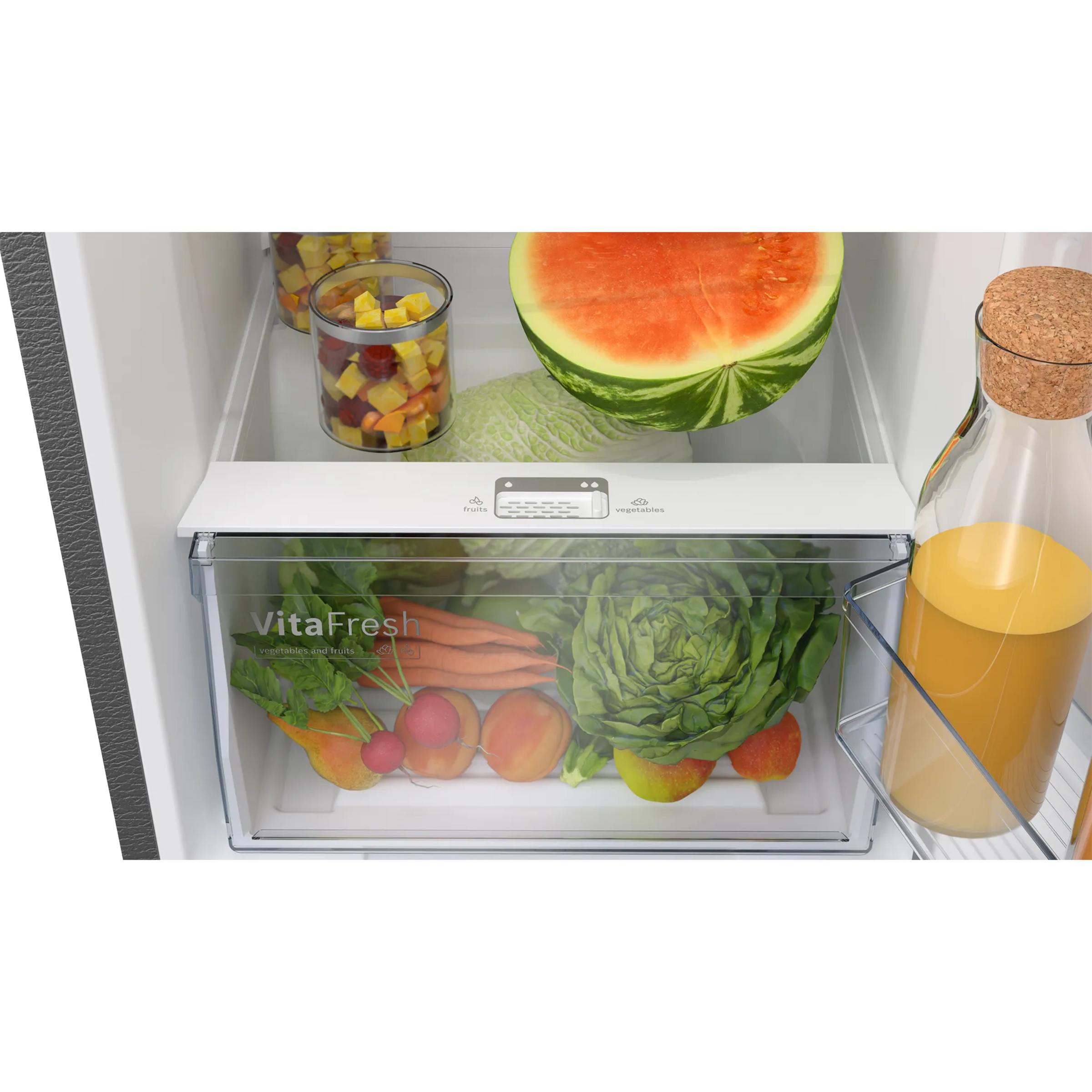 BOSCH Series 4 269 Litres 3 Star Frost Free Double Door Convertible Refrigerator with Vario Inverter Compressor (CTC29S031I, Sparkly Steel) BOSCH Series 4 269 Litres 3 Star Frost Free Double Door Convertible Refrigerator with Vario Inverter Compressor (CTC29S031I, Sparkly Steel)_7