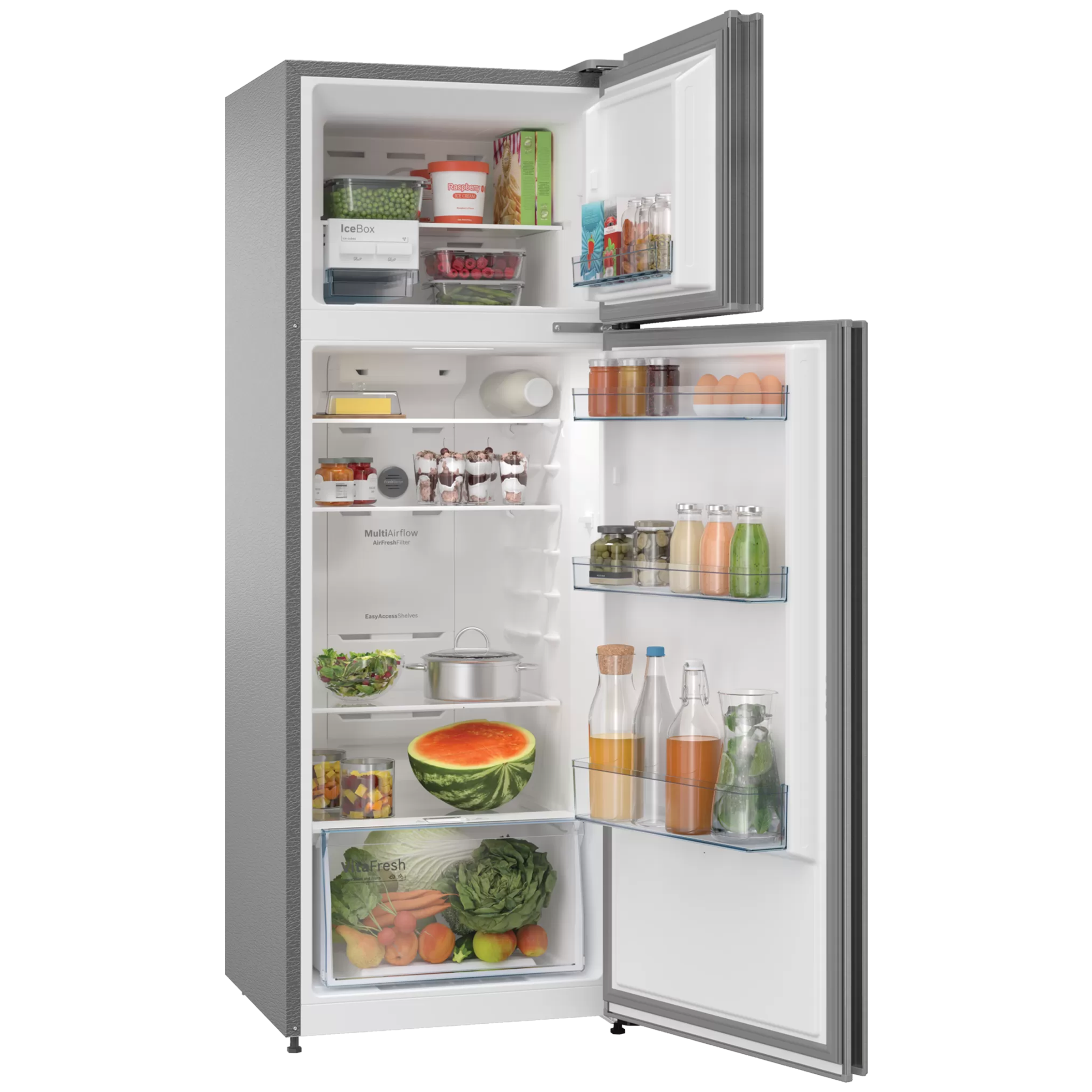 BOSCH Series 4 269 Litres 3 Star Frost Free Double Door Convertible Refrigerator with Vario Inverter Compressor (CTC29S031I, Sparkly Steel) BOSCH Series 4 269 Litres 3 Star Frost Free Double Door Convertible Refrigerator with Vario Inverter Compressor (CTC29S031I, Sparkly Steel)_4