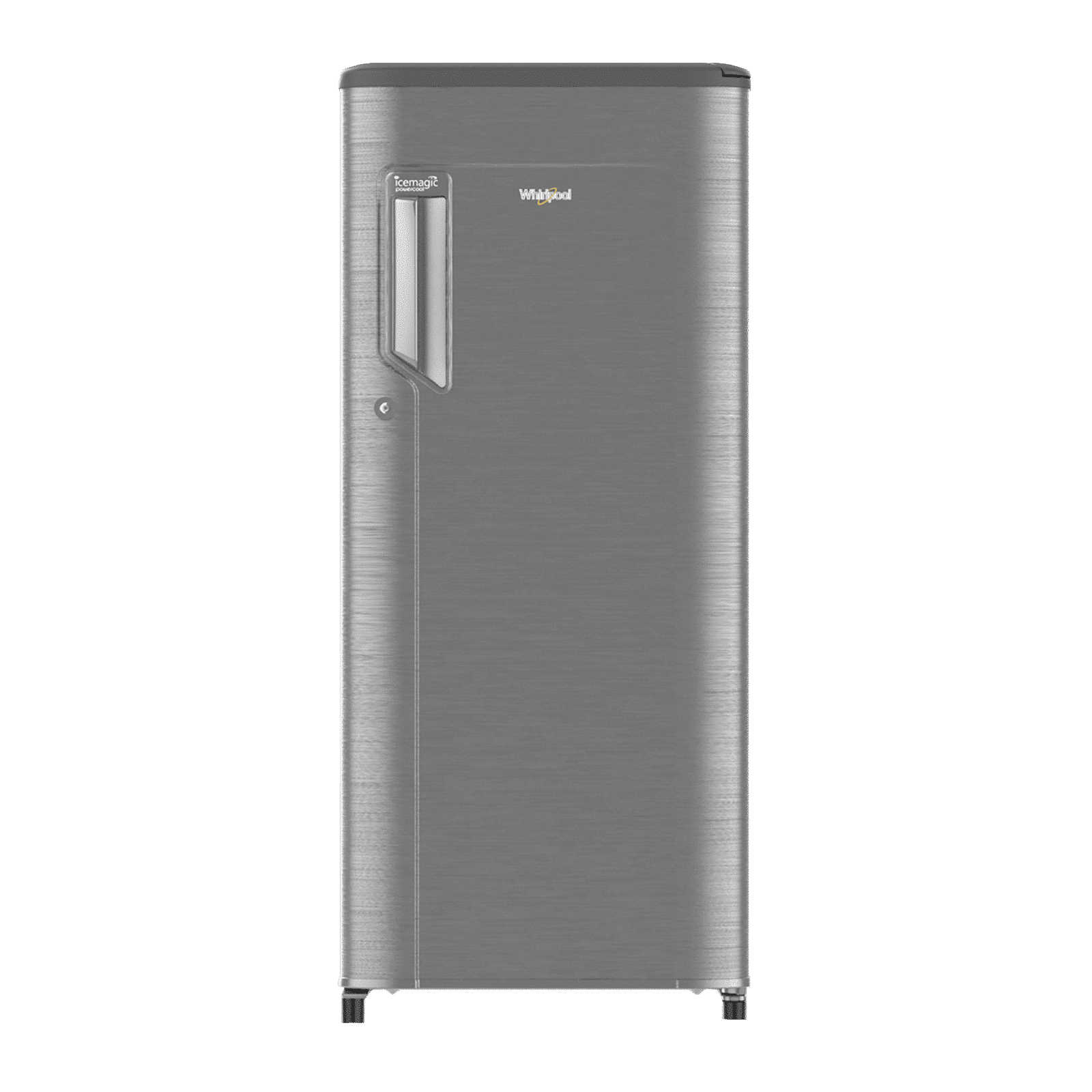 Whirlpool Icemagic Powercool 184 Litres 3 Star Direct Cool Single Door Refrigerator with Stabilizer Free Operation (72511, Steel) Whirlpool Icemagic Powercool 184 Litres 3 Star Direct Cool Single Door Refrigerator with Stabilizer Free Operation (72511, Steel)_1