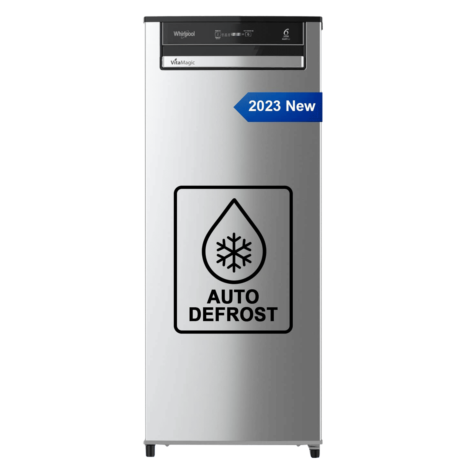 Whirlpool VitaMagic Pro 192 Litres 3 Star Direct Cool Single Door Refrigerator with Stabilizer Free Operation (72601, Alpha Steel) Whirlpool VitaMagic Pro 192 Litres 3 Star Direct Cool Single Door Refrigerator with Stabilizer Free Operation (72601, Alpha Steel)_1