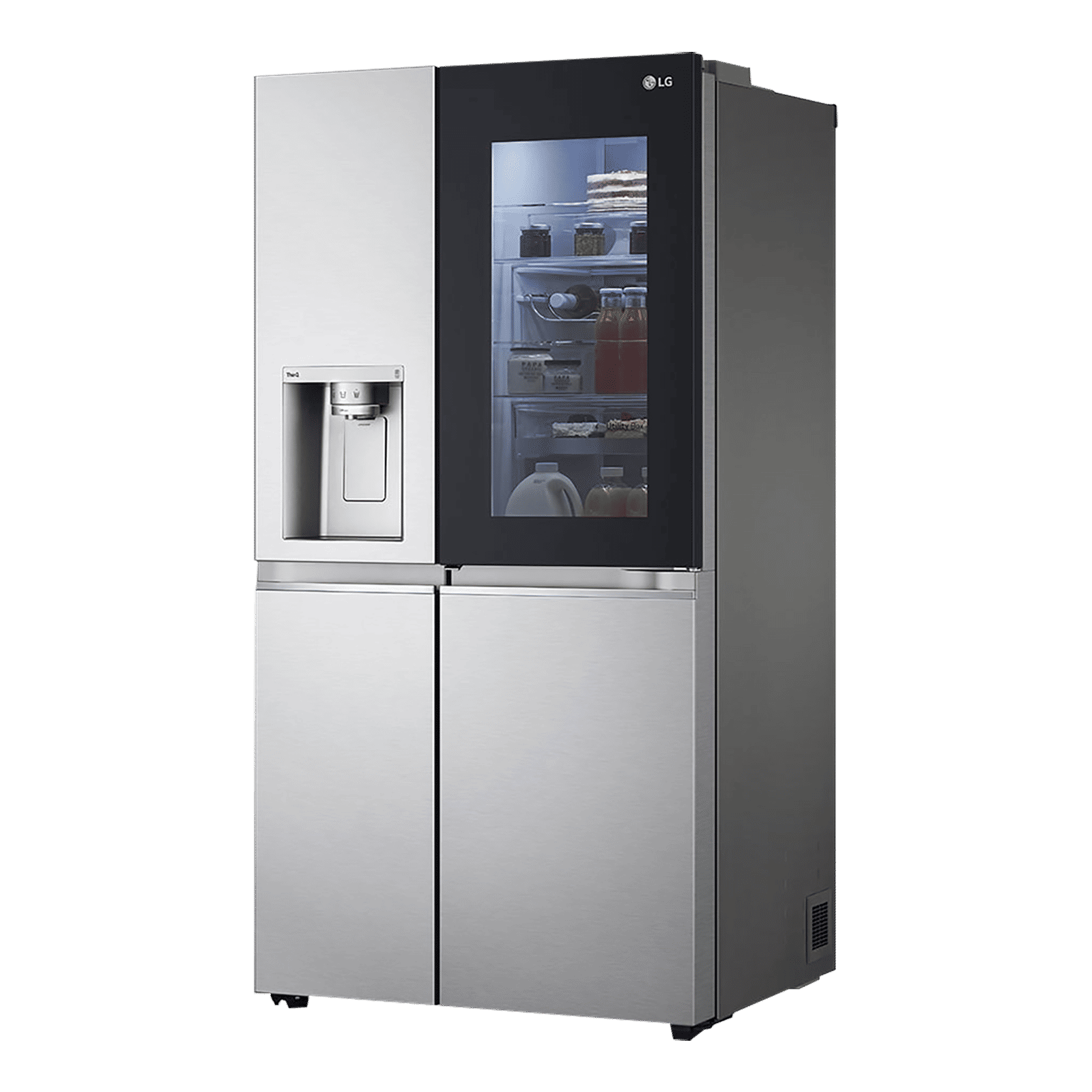 LG 635 Litres 3 Star Frost Free Side by Side Refrigerator with Smart Diagnosis (GL-X257ABSX, Brushed Steel) LG 635 Litres 3 Star Frost Free Side by Side Refrigerator with Smart Diagnosis (GL-X257ABSX, Brushed Steel)_4