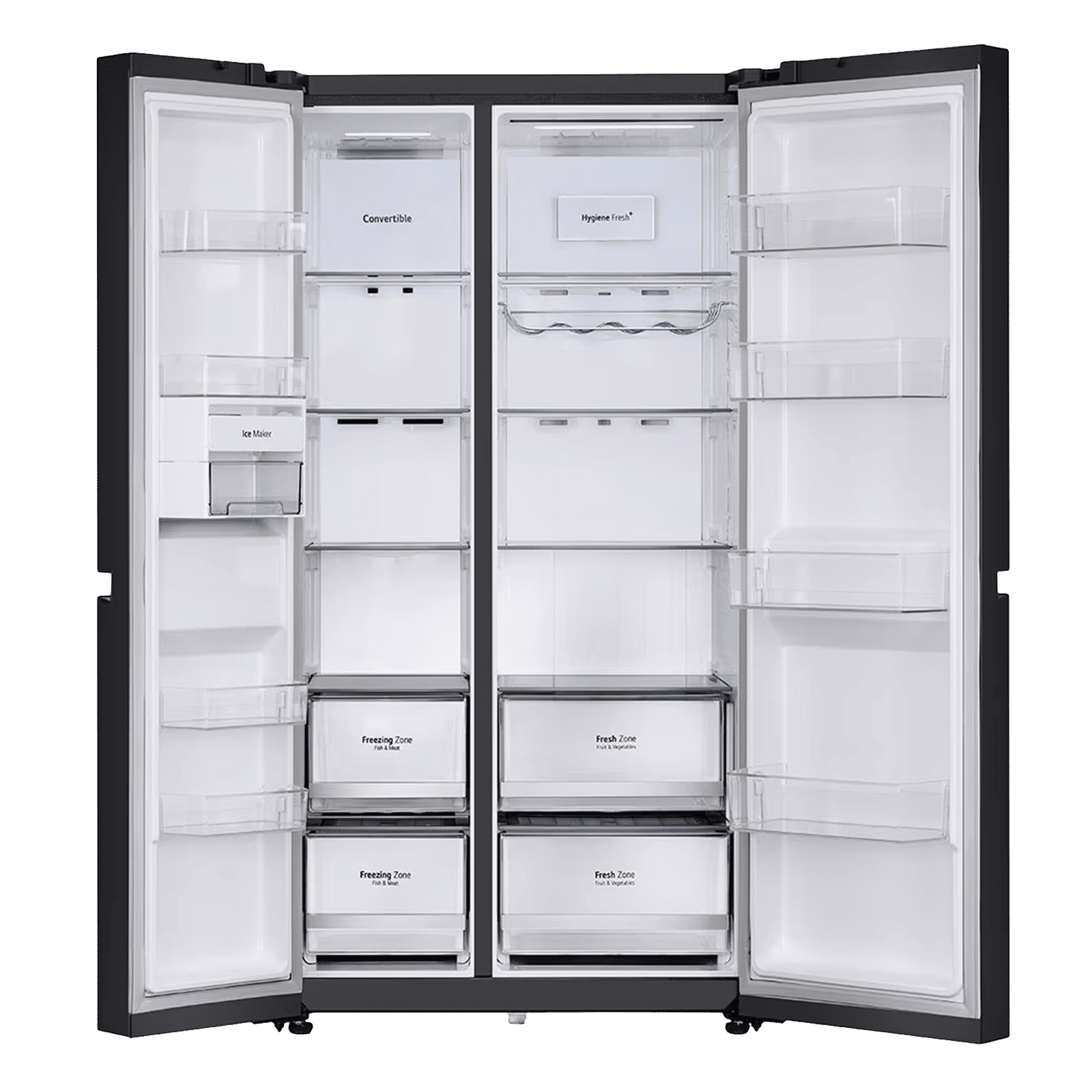 LG 655 Litres 3 Star Frost Free Side by Side Smart Wifi Enabled Refrigerator with Deodorizer (GL-B257DLNX, Linen Brown)_4