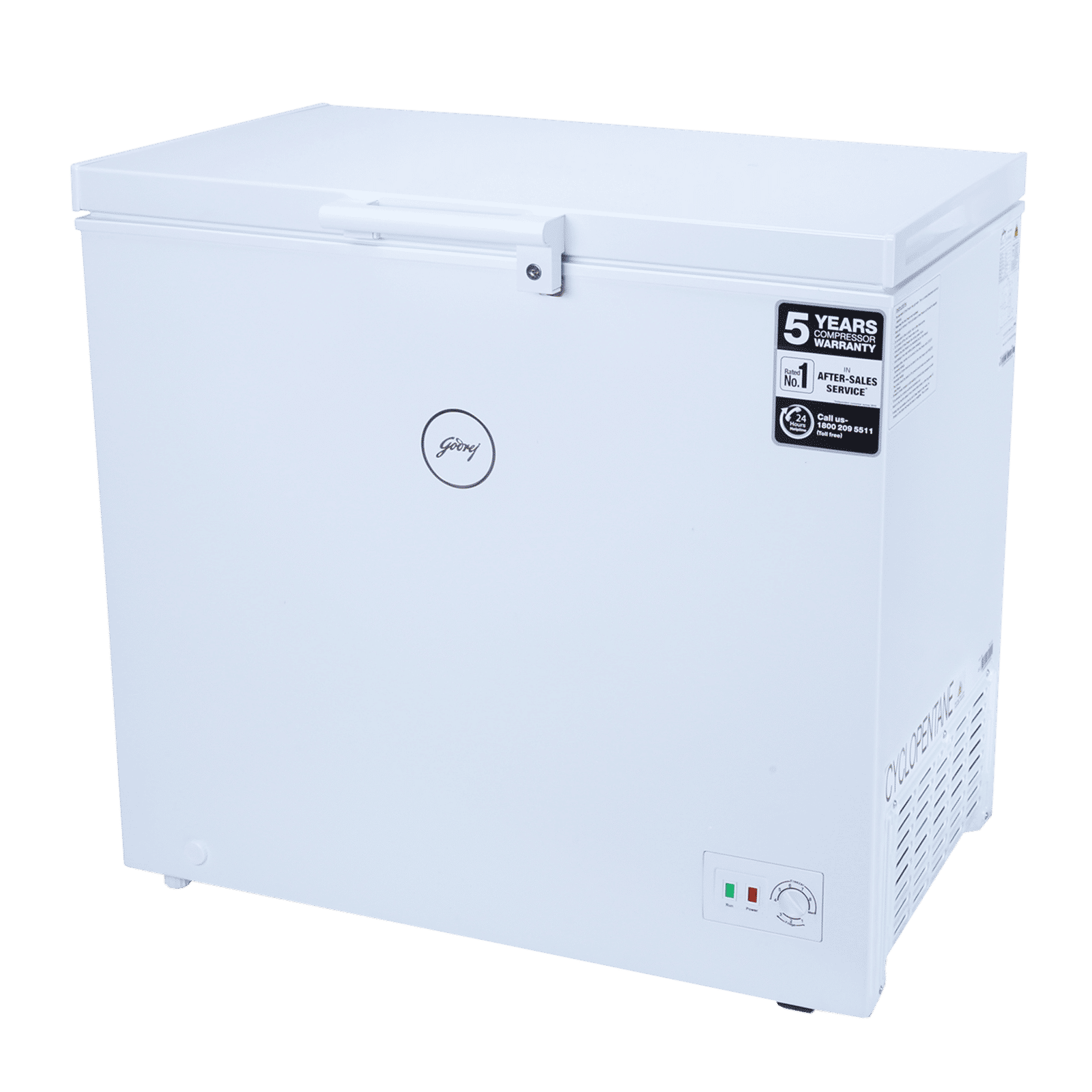 Godrej Slim Series 200 Litres Single Door Deep Freezer (Convertible Technology, DH GCHW 210 R6SHC RW, Royal White)_8