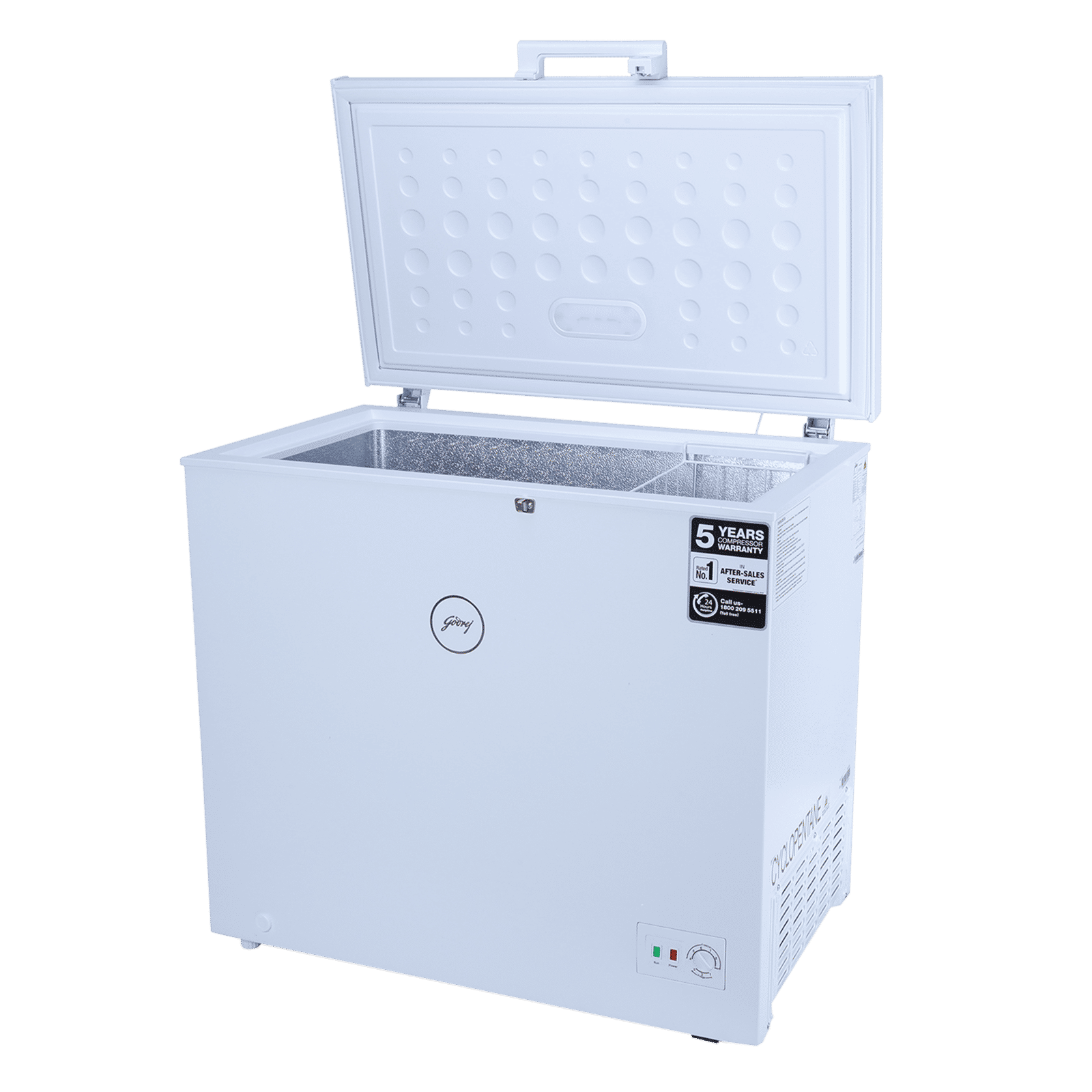 Godrej Slim Series 200 Litres Single Door Deep Freezer (Convertible Technology, DH GCHW 210 R6SHC RW, Royal White)_9