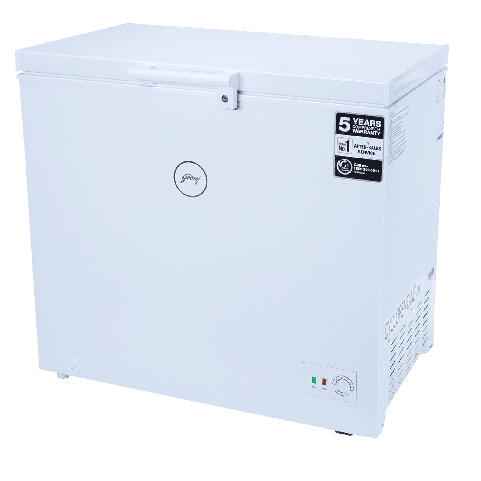 Godrej Slim Series 200 Litres Single Door Deep Freezer (Convertible Technology, DH GCHW 210 R6SHC RW, Royal White)_4
