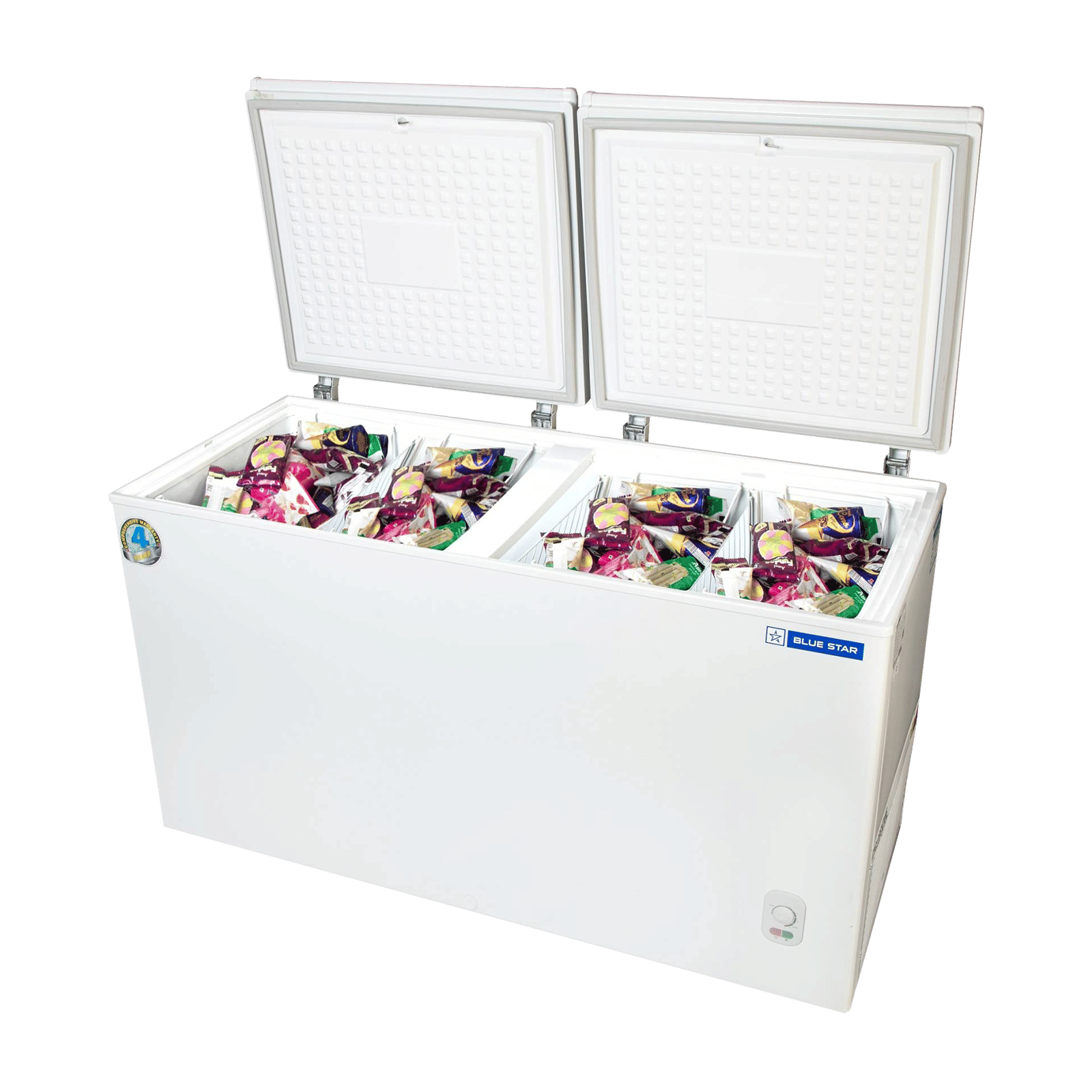 Blue Star 301 Litres Double Door Deep Freezer (Corrosion Resistant, CHFDD300MGPW, White) Blue Star 301 Litres Double Door Deep Freezer (Corrosion Resistant, CHFDD300MGPW, White)_4