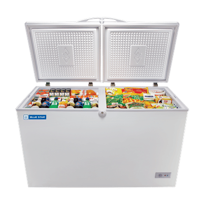 Blue Star 335 Litres Double Door Chest Freezer (Direct Cooling Technology, CHFK350DGS, White)