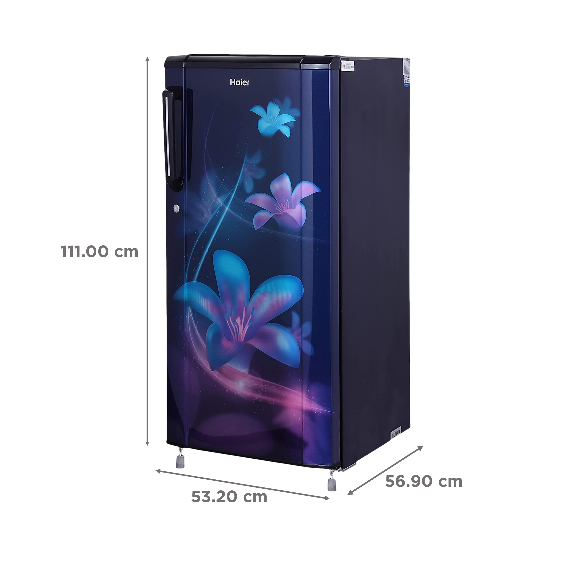Haier 175 Litres 2 Star Direct Cool Single Door Refrigerator with Antibacterial Gasket (HED-182ME-N, Marine Erica)_3