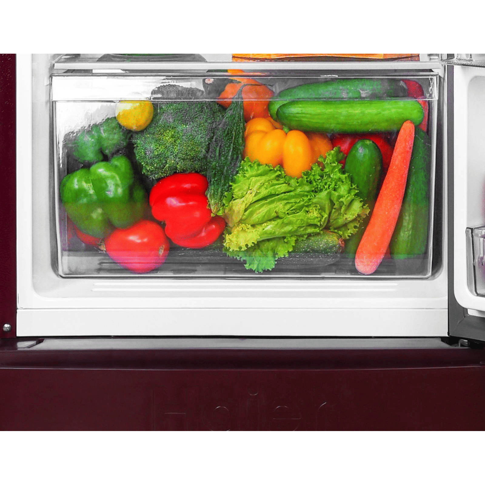 Haier 215 Litres 3 Star Direct Cool Single Door Refrigerator with Stabilizer Free Operation (HED-223RFB-P, Red Opal) Haier 215 Litres 3 Star Direct Cool Single Door Refrigerator with Stabilizer Free Operation (HED-223RFB-P, Red Opal)_8