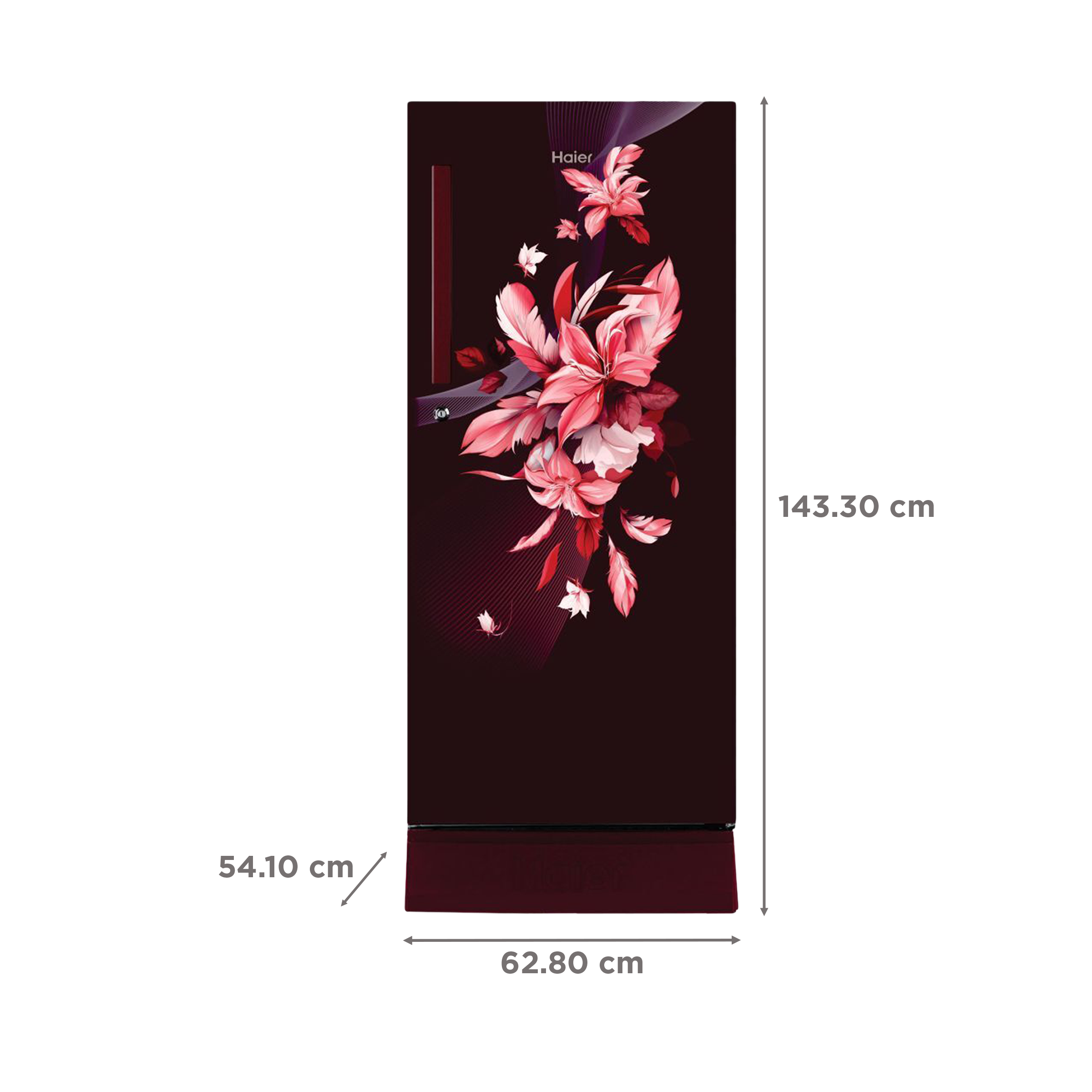 Haier 215 Litres 3 Star Direct Cool Single Door Refrigerator with Stabilizer Free Operation (HED-223RFB-P, Red Opal) Haier 215 Litres 3 Star Direct Cool Single Door Refrigerator with Stabilizer Free Operation (HED-223RFB-P, Red Opal)_3
