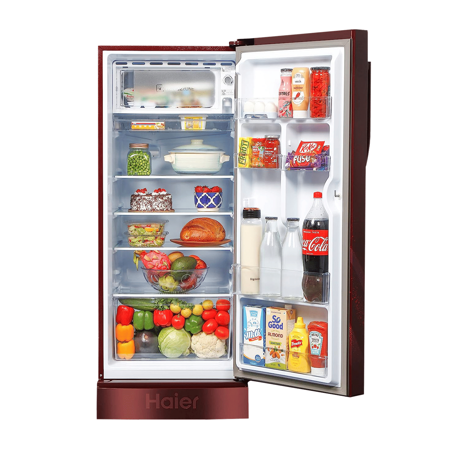Haier 215 Litres 3 Star Direct Cool Single Door Refrigerator with Stabilizer Free Operation (HED-223RFB-P, Red Opal) Haier 215 Litres 3 Star Direct Cool Single Door Refrigerator with Stabilizer Free Operation (HED-223RFB-P, Red Opal)_4