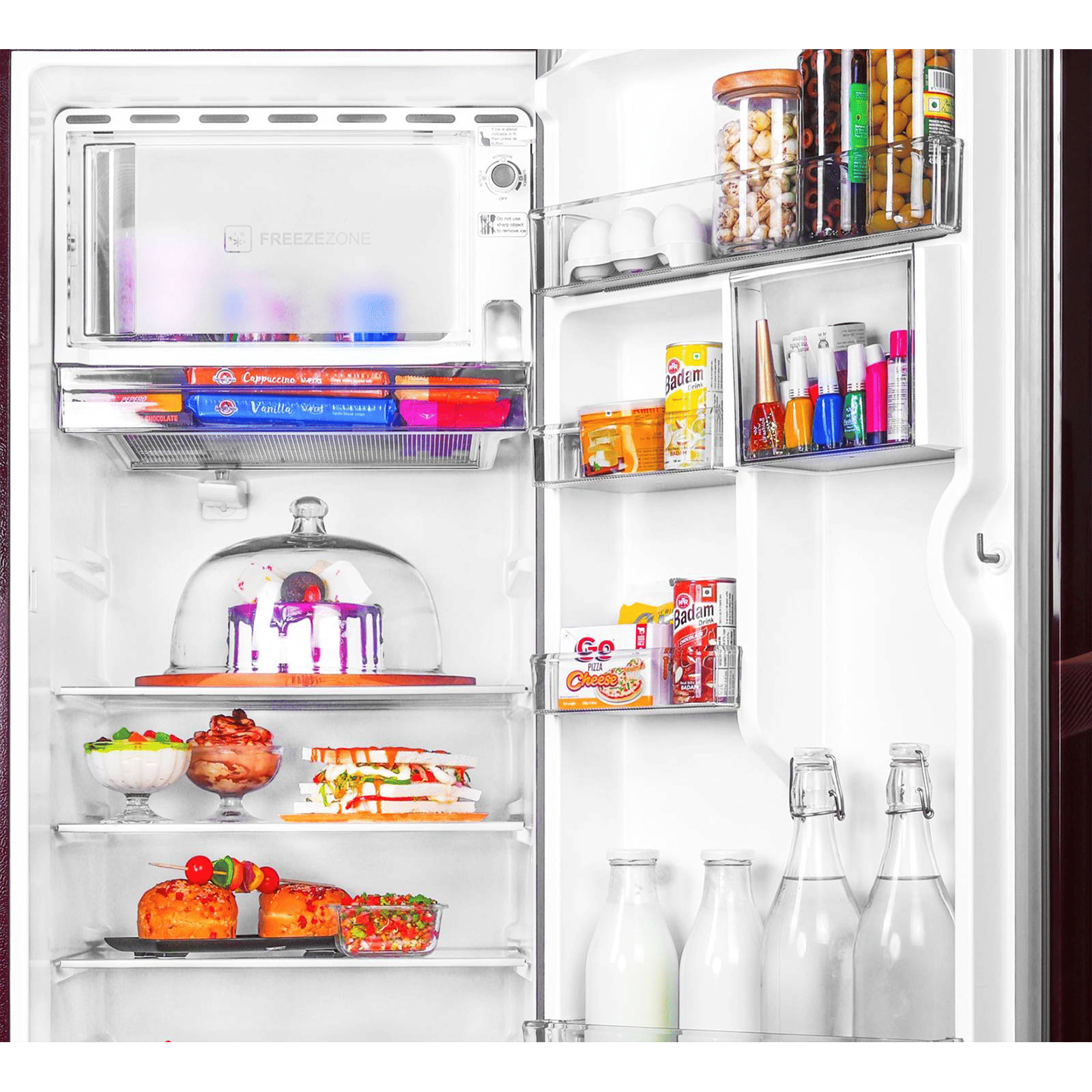 Haier 215 Litres 3 Star Direct Cool Single Door Refrigerator with Stabilizer Free Operation (HED-223RFB-P, Red Opal) Haier 215 Litres 3 Star Direct Cool Single Door Refrigerator with Stabilizer Free Operation (HED-223RFB-P, Red Opal)_6