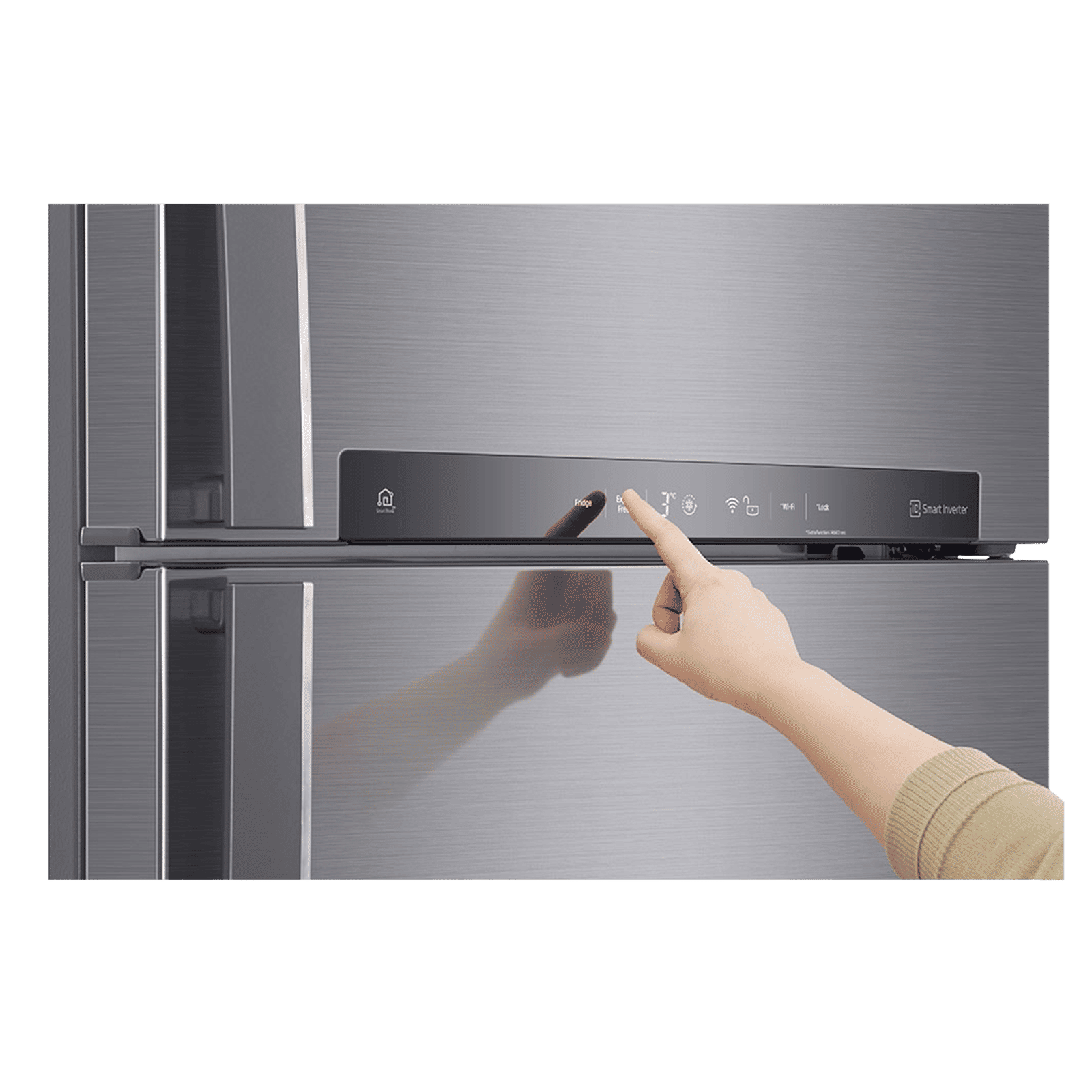 LG 506 Litres 1 Star Frost Free Double Door Refrigerator with Stabilizer Free Operation (GN-H702HLHM.APZQEBN, Platinum Silver) LG 506 Litres 1 Star Frost Free Double Door Refrigerator with Stabilizer Free Operation (GN-H702HLHM.APZQEBN, Platinum Silver)_10