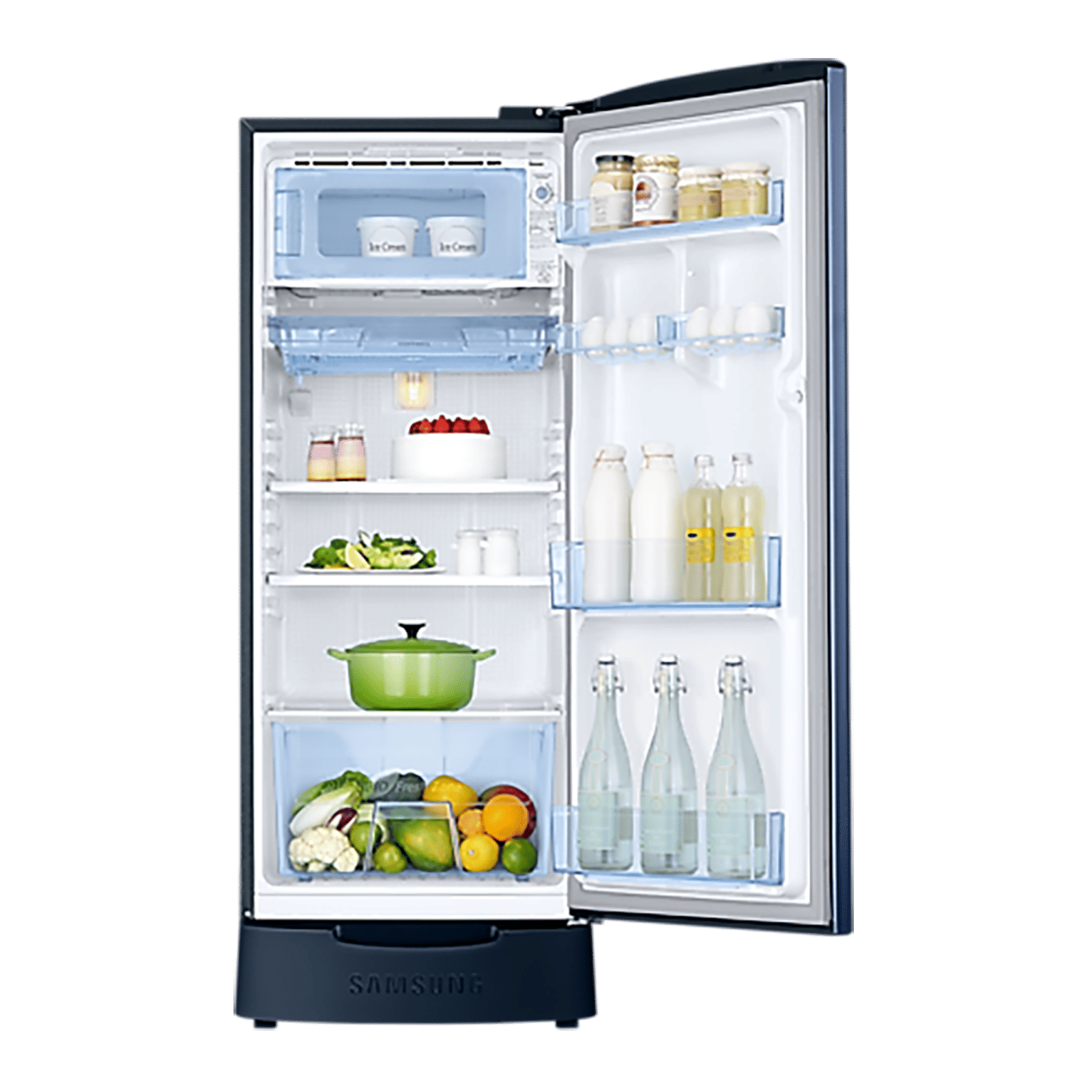 SAMSUNG 183 Litres 3 Star Direct Cool Single Door Refrigerator with Stabilizer Free Operation (RR20C2823CU/NL, Camellia Blue) SAMSUNG 183 Litres 3 Star Direct Cool Single Door Refrigerator with Stabilizer Free Operation (RR20C2823CU/NL, Camellia Blue)_3